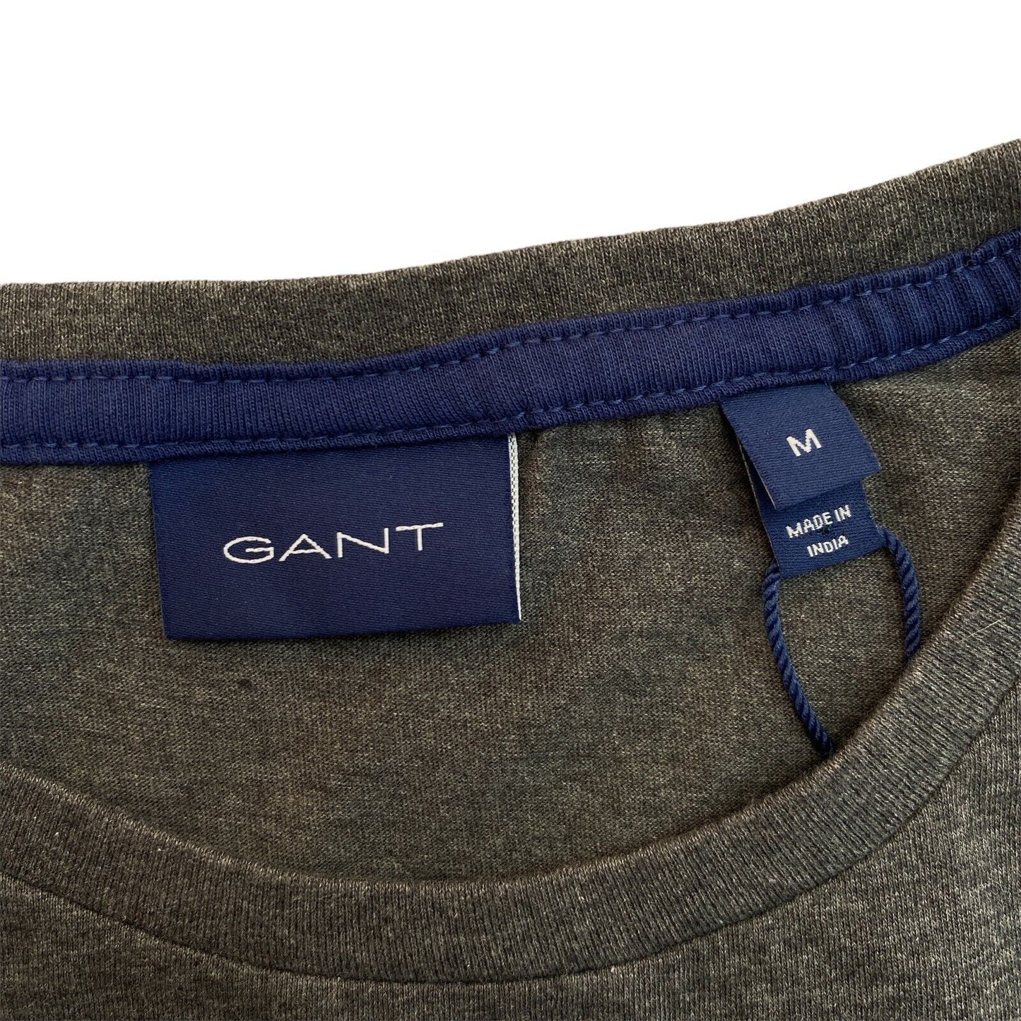 GANT Dark Grey Arch Outline Crew Neck T Shirt Size M