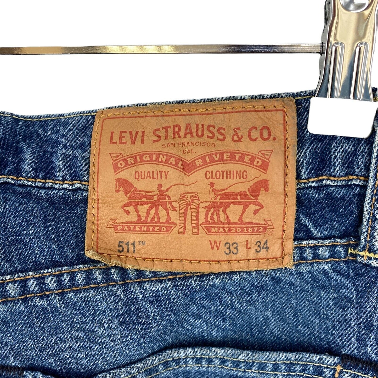 Levi's 511 Blue Slim Fit Jeans W33 L34