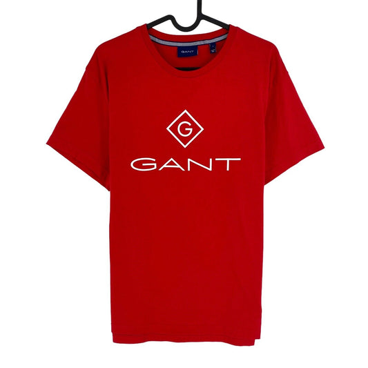 GANT Men Red Lock Up Crew Neck Short Sleeves T Shirt Size L