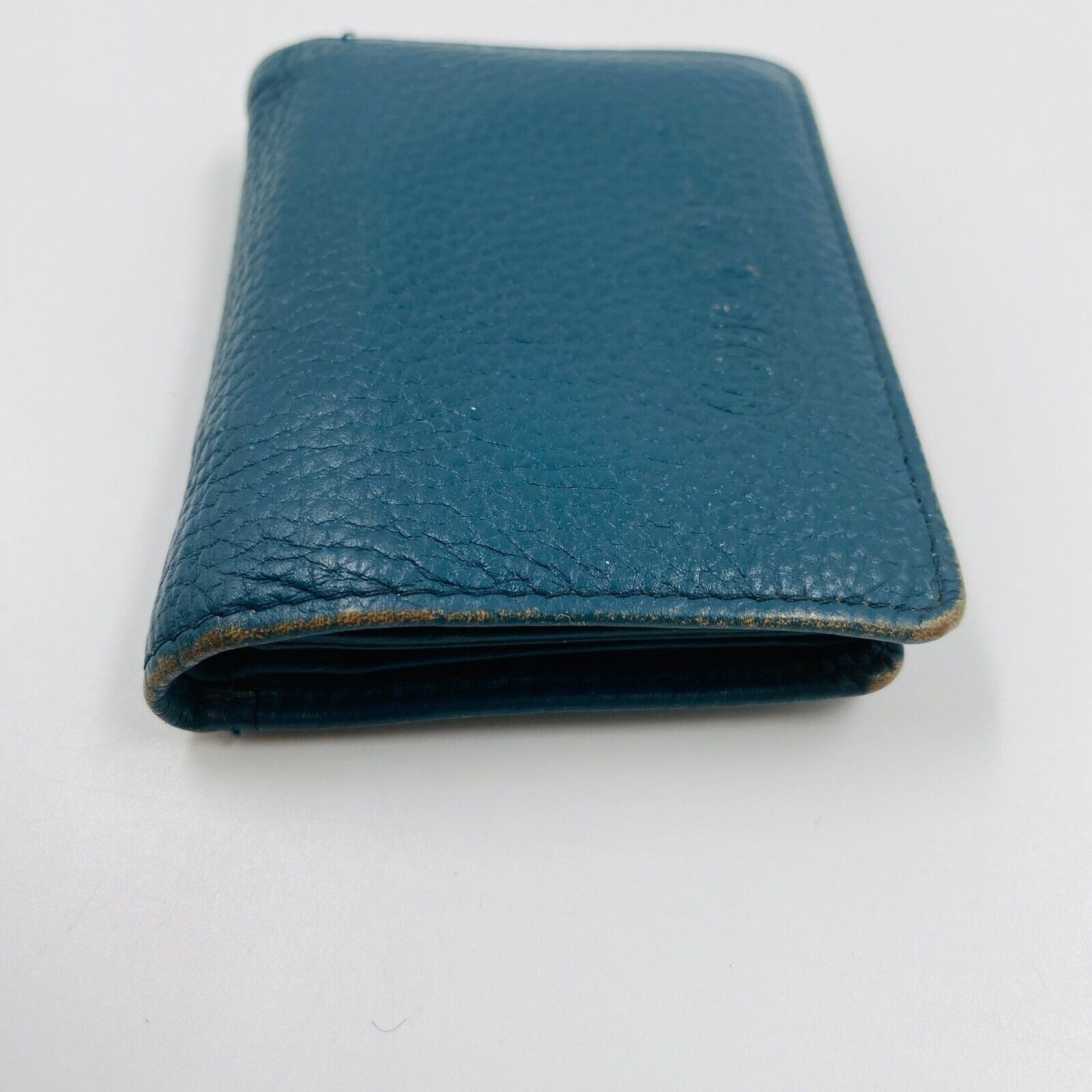 LA MARTINA Women Blue Leather Credit Card Holder Wallet