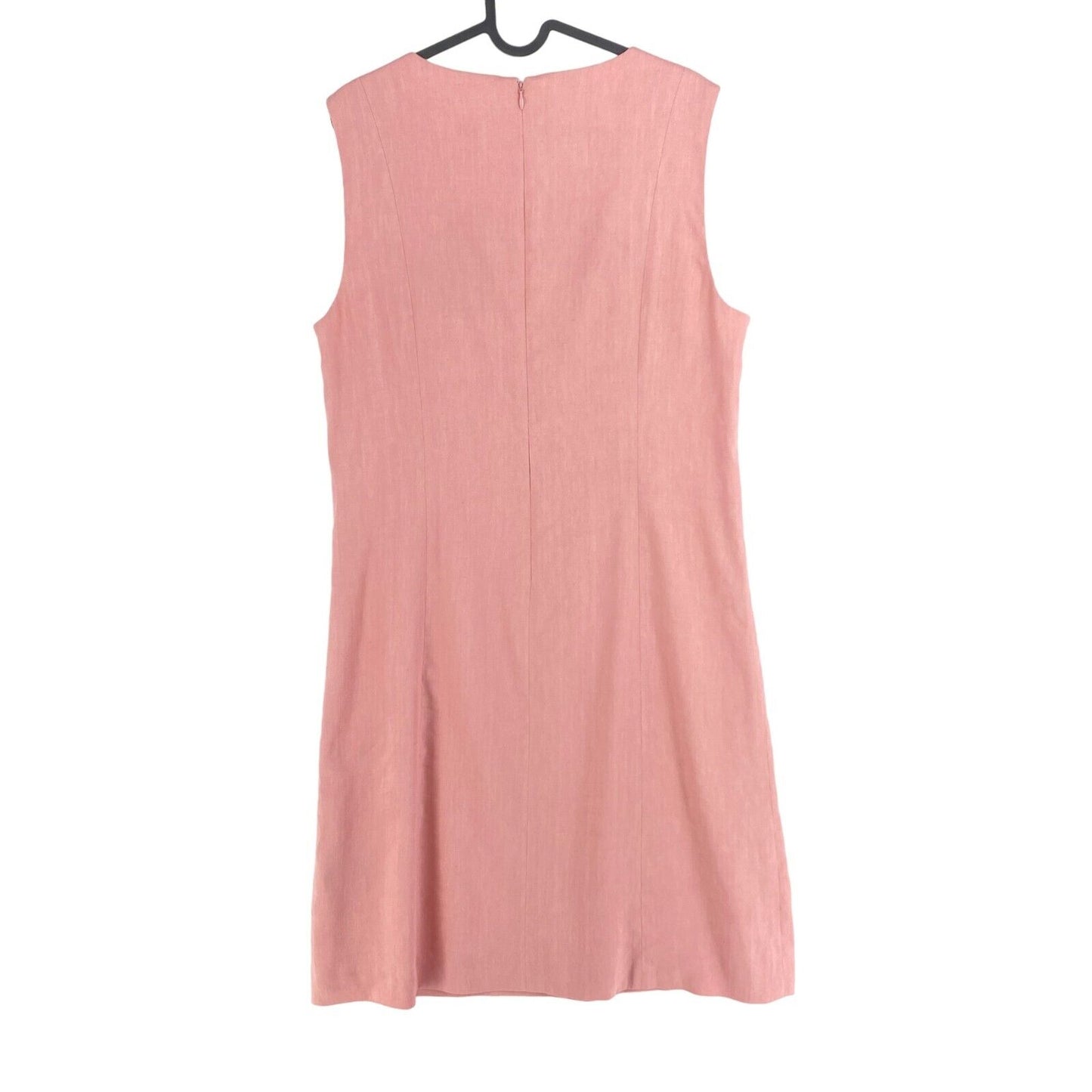 GANT Pink Sleeveless Stretch Linen Dress Size EU 44 UK 18 US 14