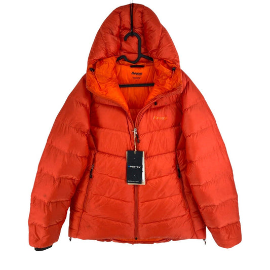 Bergans Of Norway Women Orange Senja Down Hooded Puffer Jacket Size L