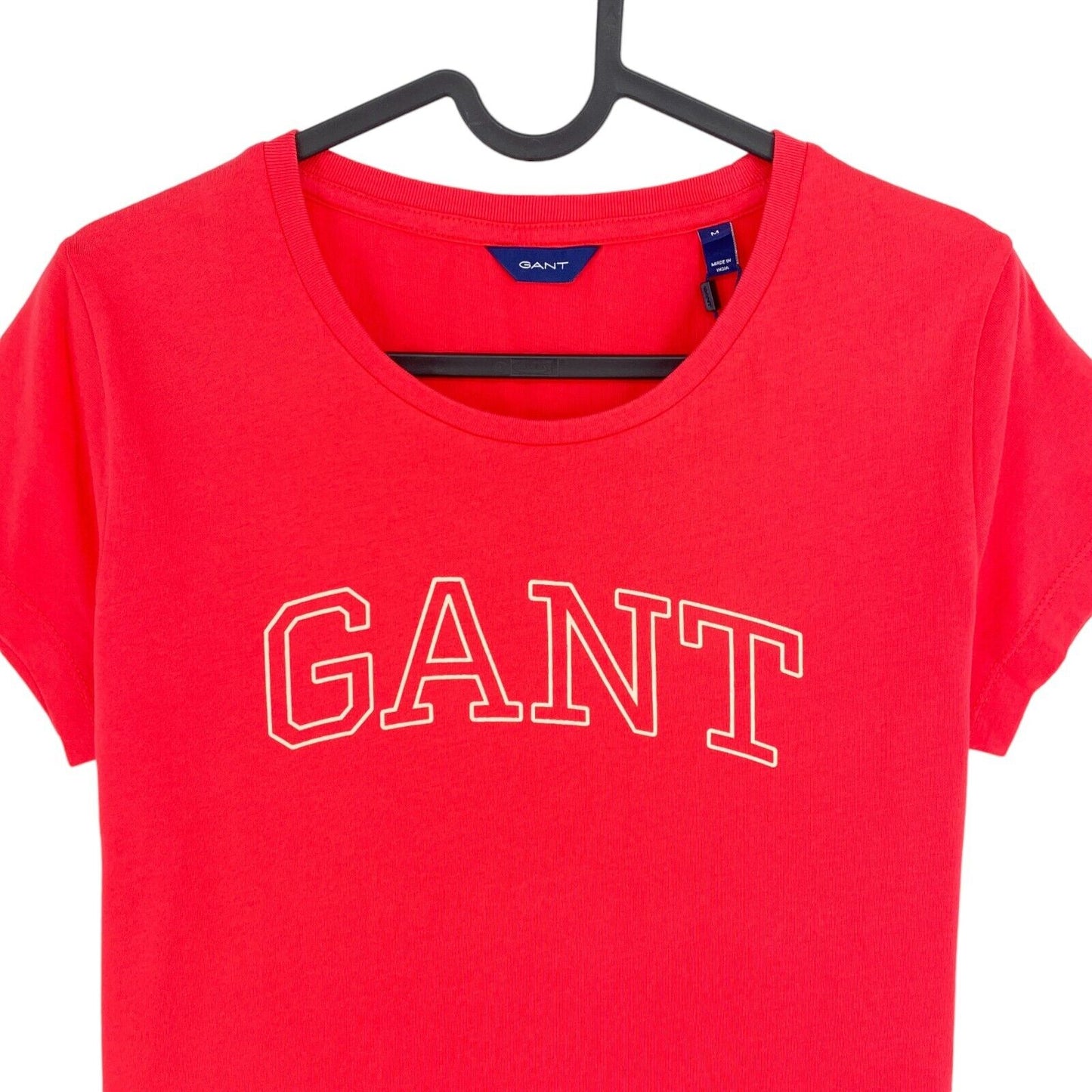 GANT Red Arch Logo Cap Sleeve Crew Neck T-shirt Taille M