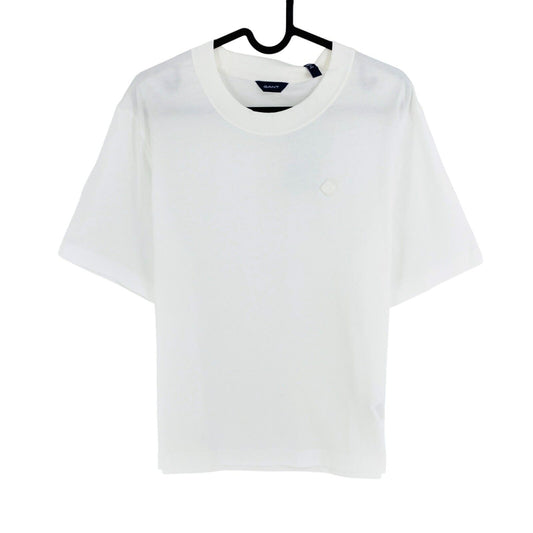 GANT White Icon G Essential Crew Neck T Shirt Size M