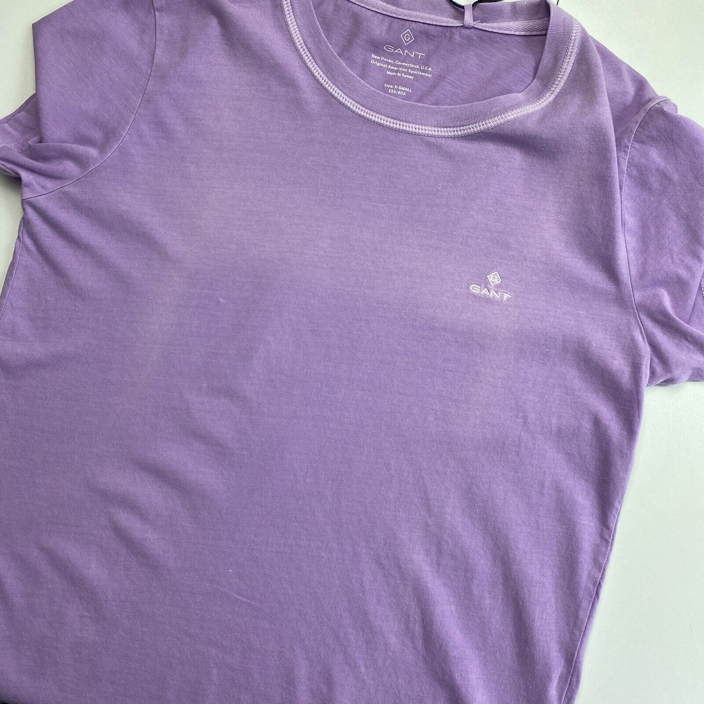 GANT Purple Short Sleeves Crew Neck T Shirt Size XS