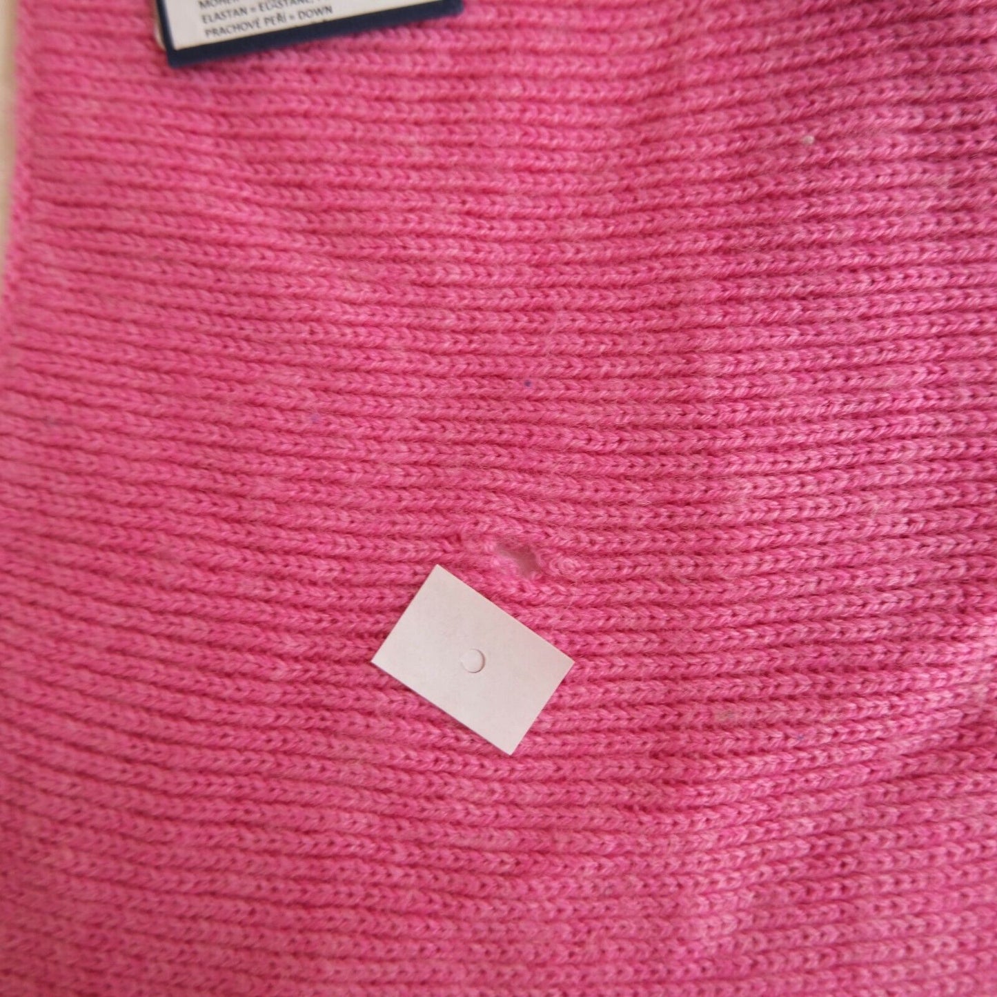 GANT 100% Merino Wool Rib Knit Pink Long Scarf