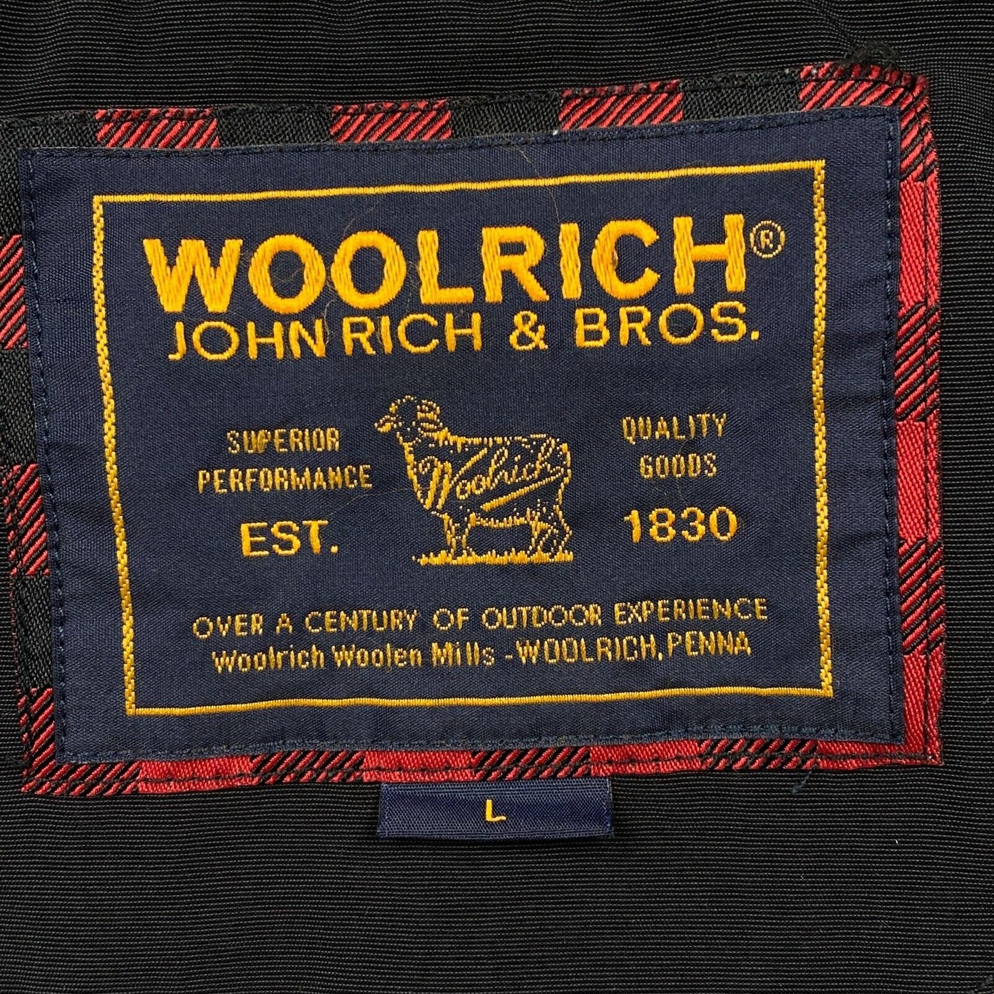 WOOLRICH Black Vest Jacket Size L