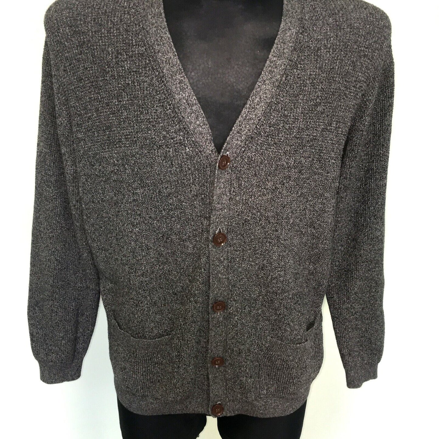 Homebound Grey 100% Cotton Cardigan Jumper Sweater Size S