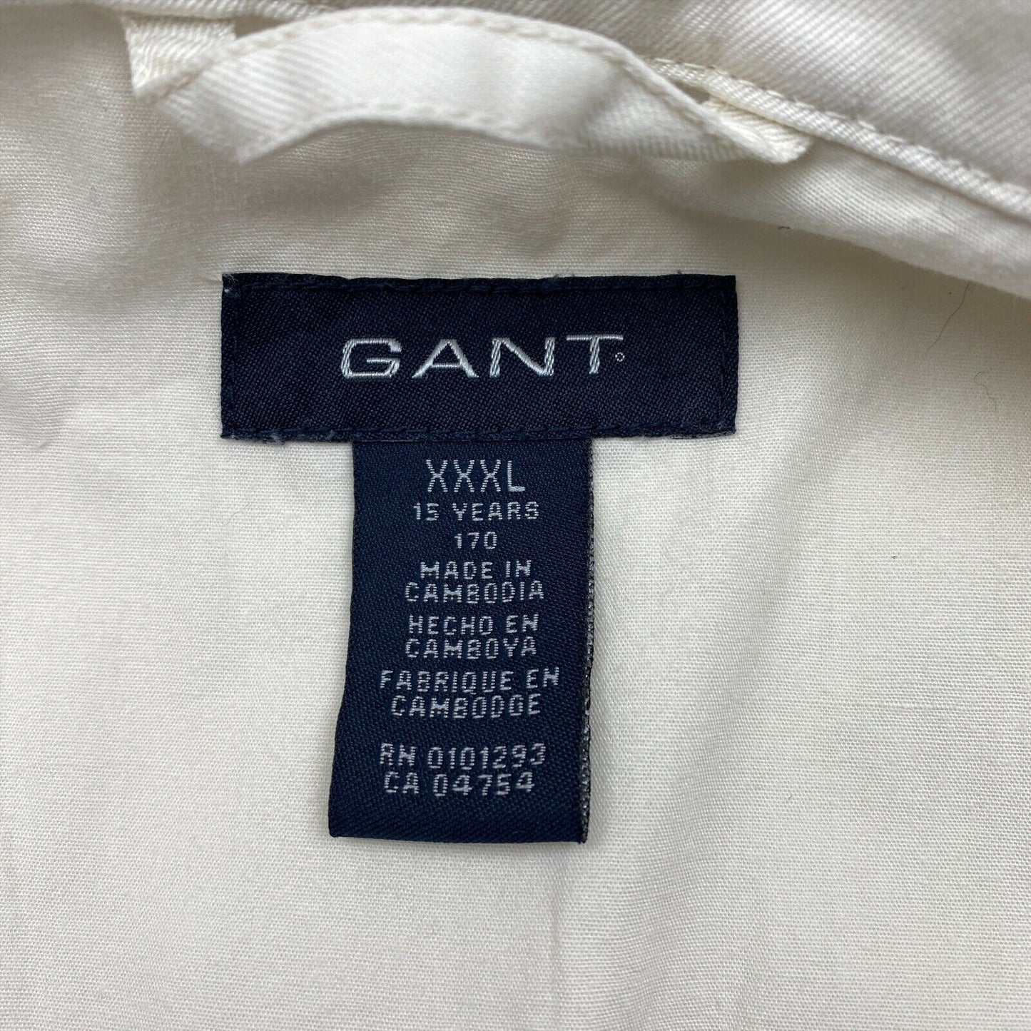 GANT Beige 100% Cotton Jacket Size Kids XXXL 3XL 170 cm 15 years