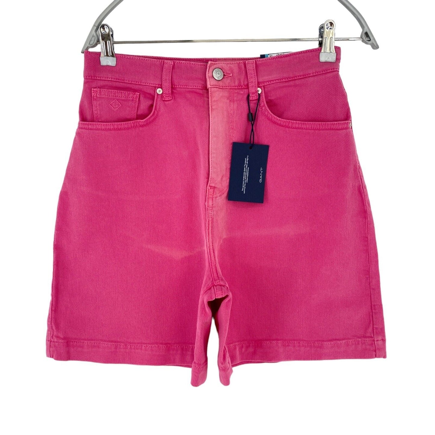 GANT Femmes Rose Regular Fit Denim Shorts Taille W28