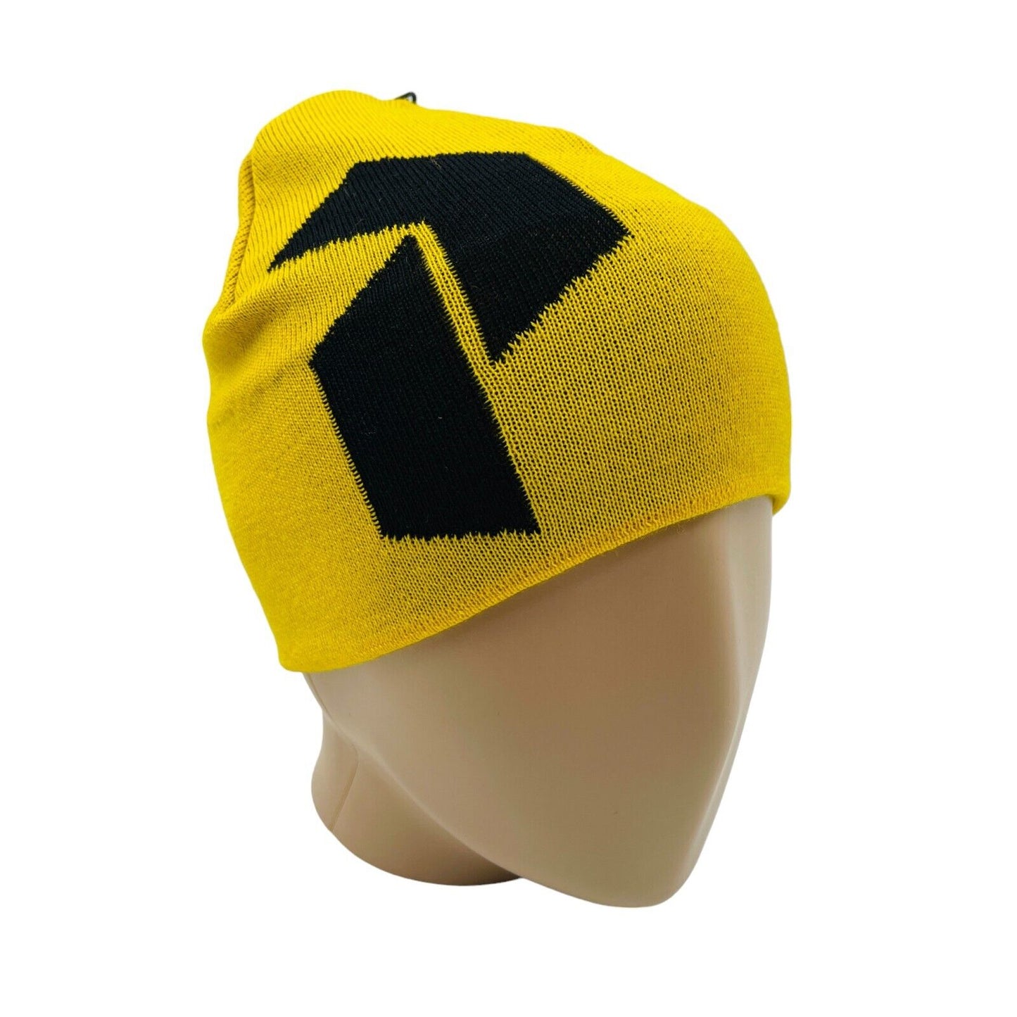 Peak Performance Yellow Merino Wool Blend Knit Beanie Hat Size S M