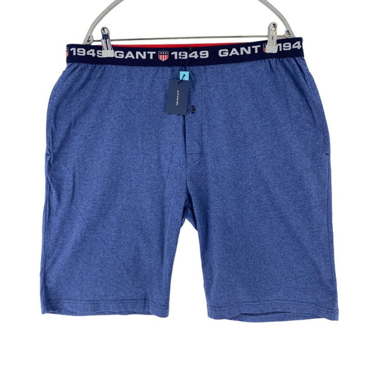 GANT Short de pyjama en sweat bleu coupe régulière taille XL