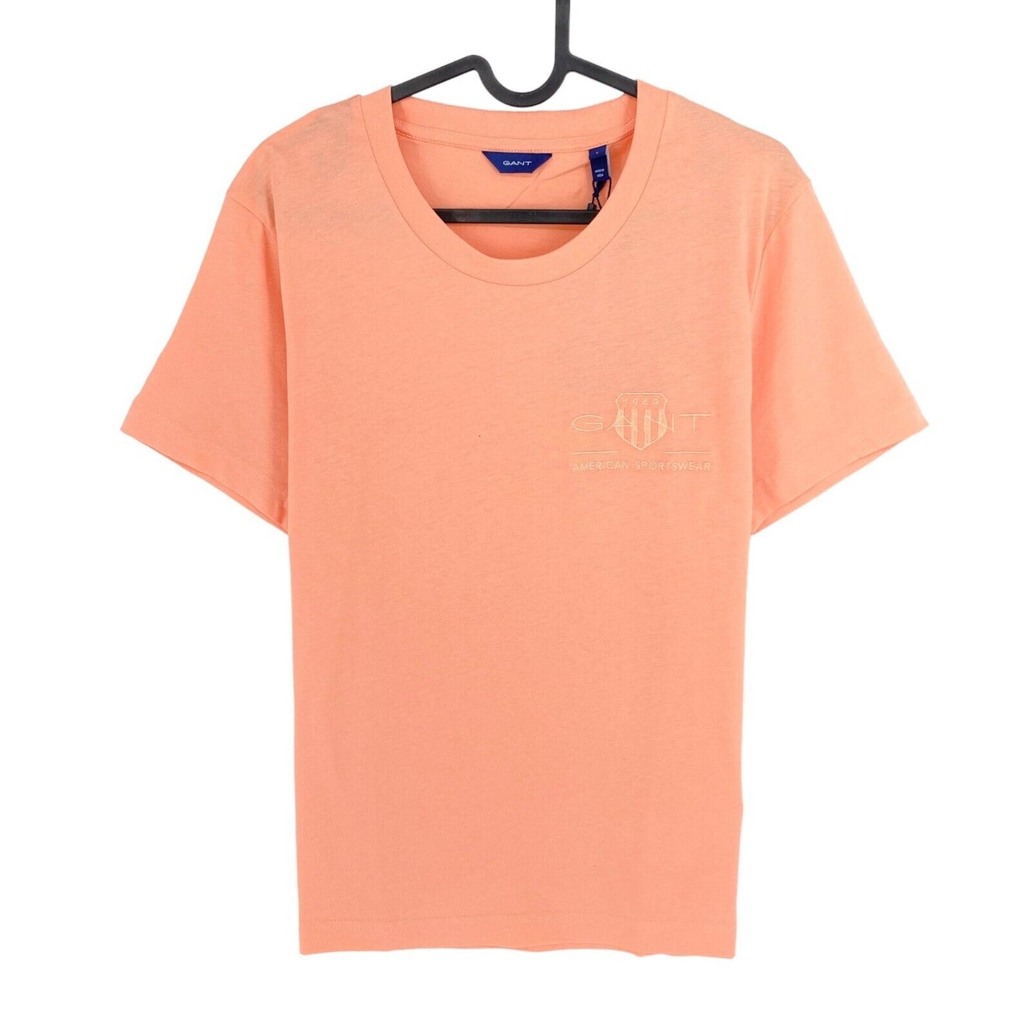 GANT Light Orange Tonal Archive Shield Crew Neck T Shirt Size L