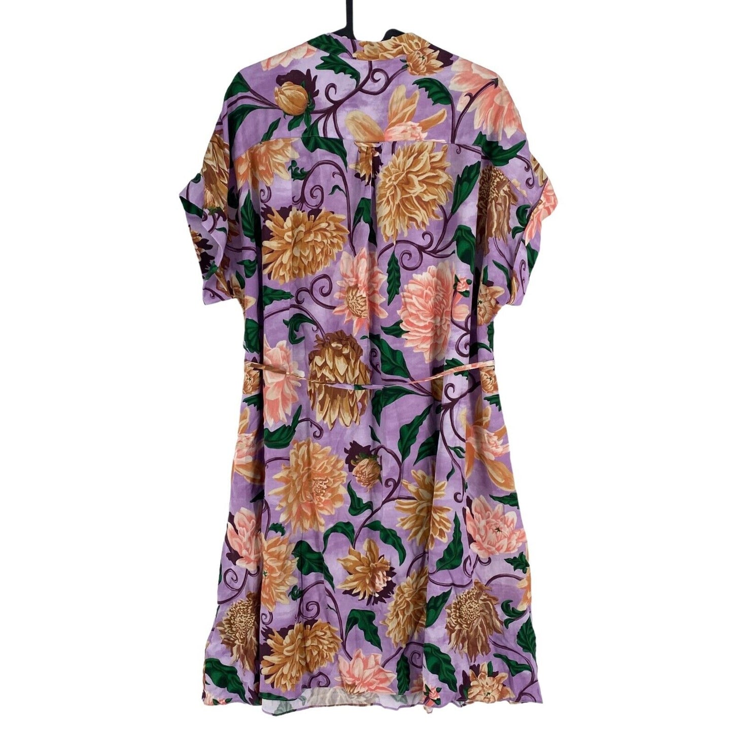 GANT Women Purple Dahlia Print Kaftan Dress Size EU 36 UK 8 US 6