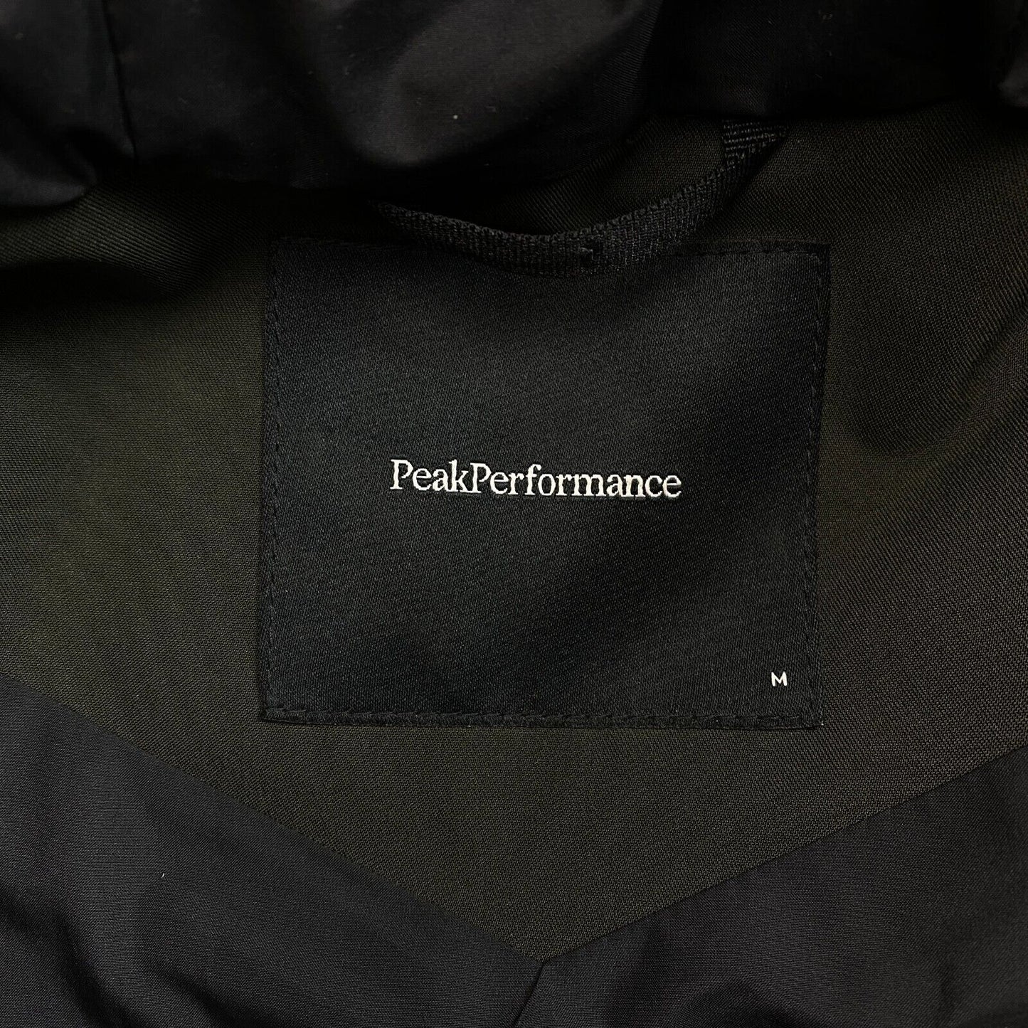 Peak Performance Dark Green M Frost Down Hooded Ski Parka Jacket Coat Size M