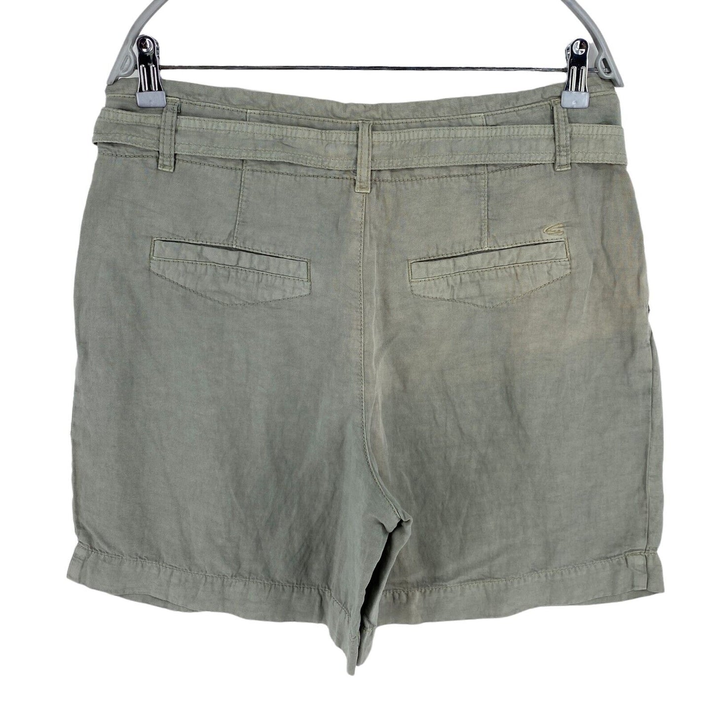 Camel Active Green Linen Blend Bermuda Shorts Size W28