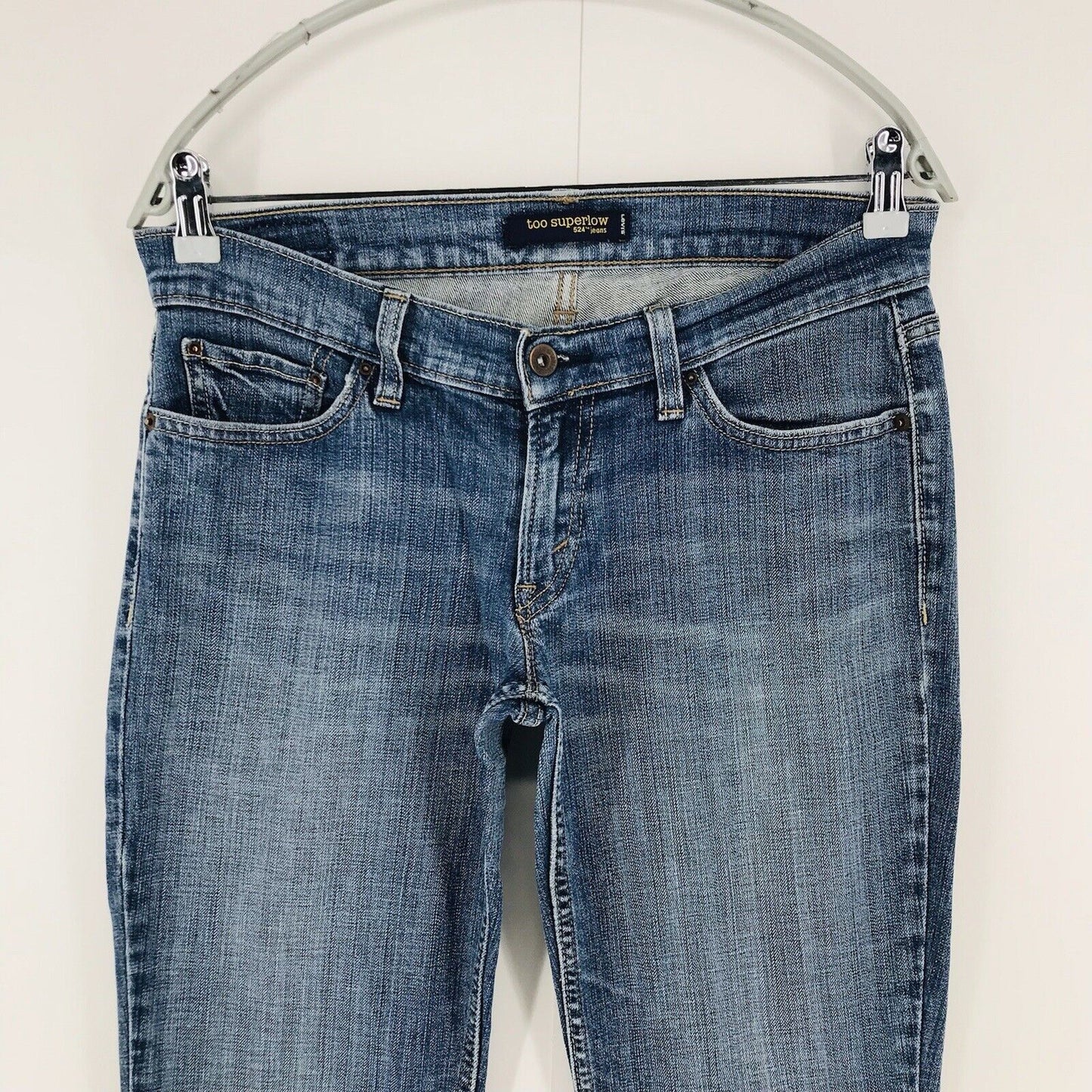 Vintage Levi's 524 Women Blue Regular Bootcut Fit Jeans 9 Short / W30 L30