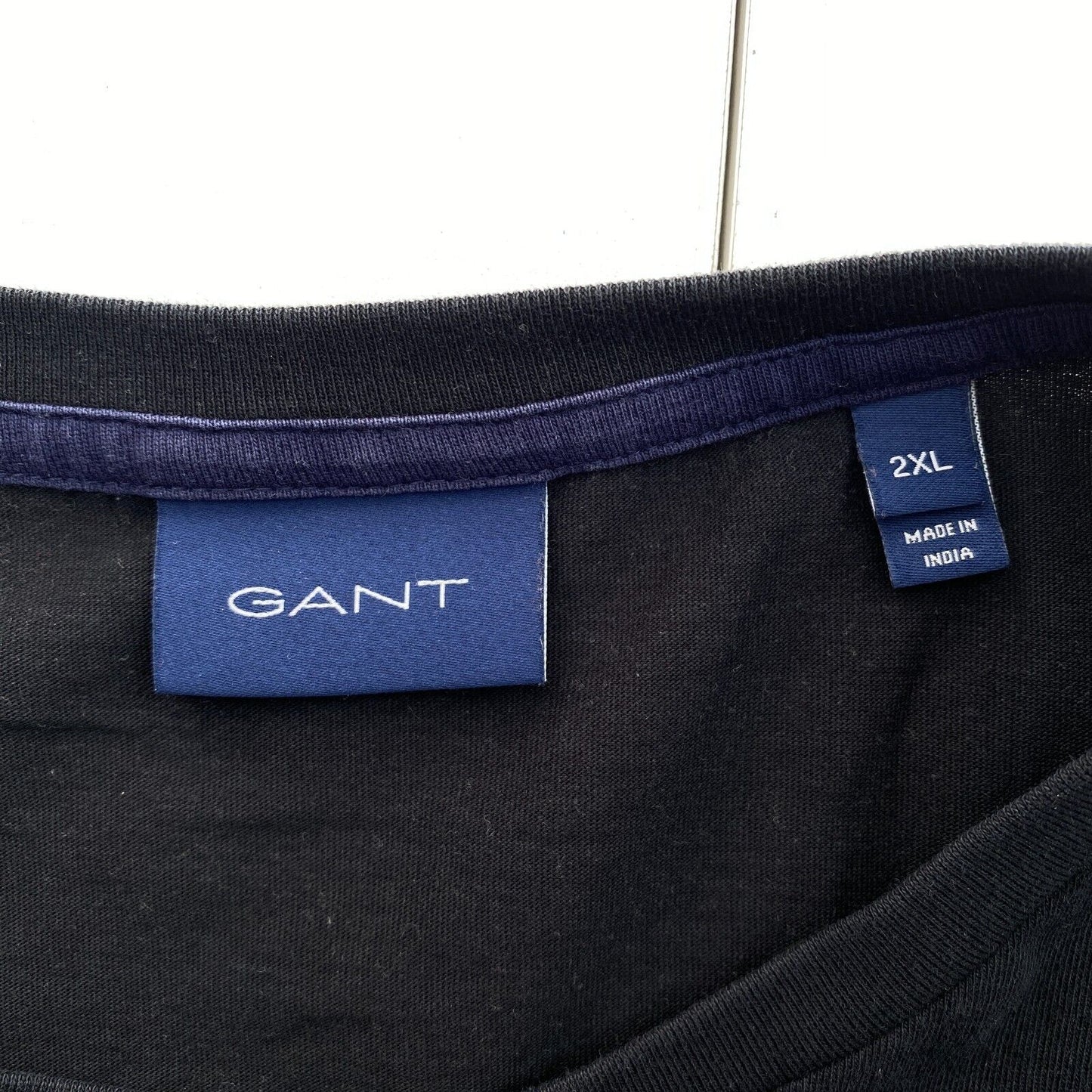 GANT Men Black Archive Shield Crew Neck Short Sleeve T Shirt Size 2XL XXL