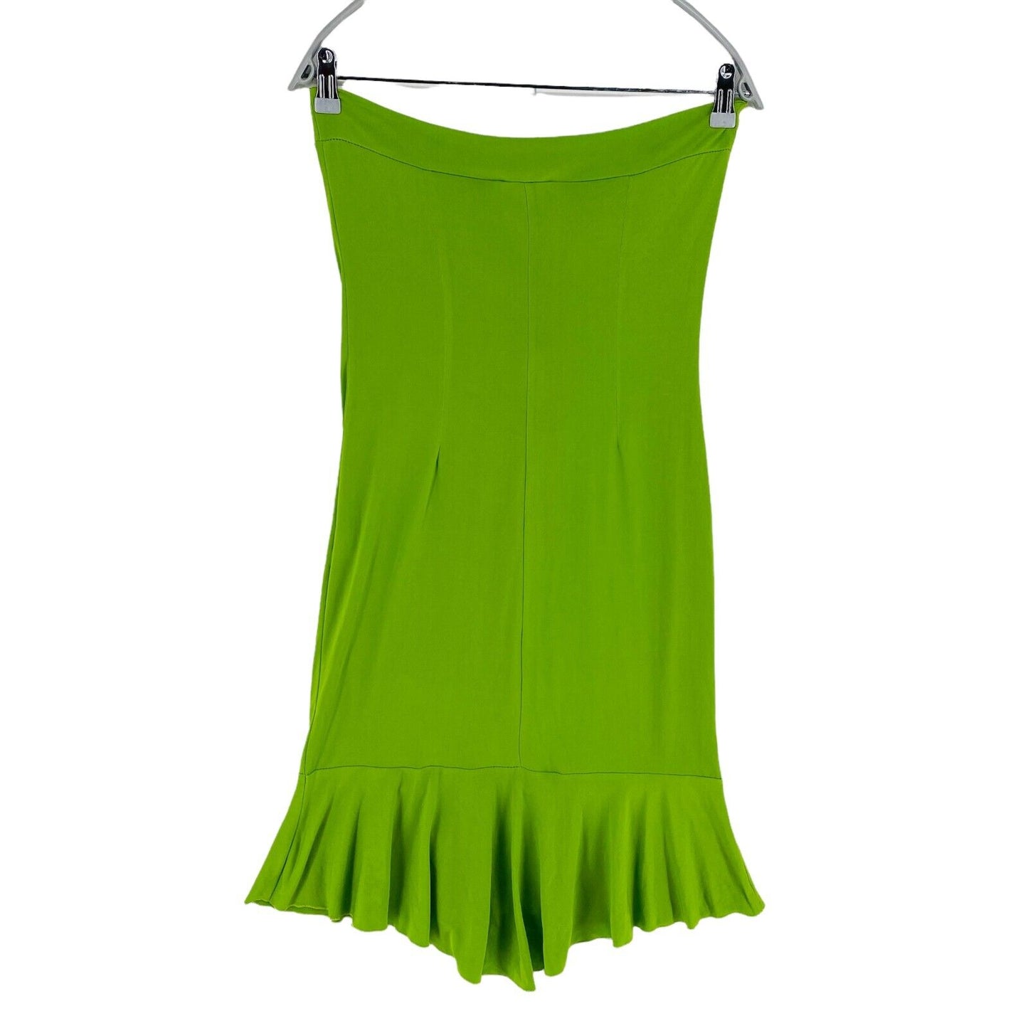 Laura Conti Green Sleeveless Off The Shoulder High Low Shift Dress Size S