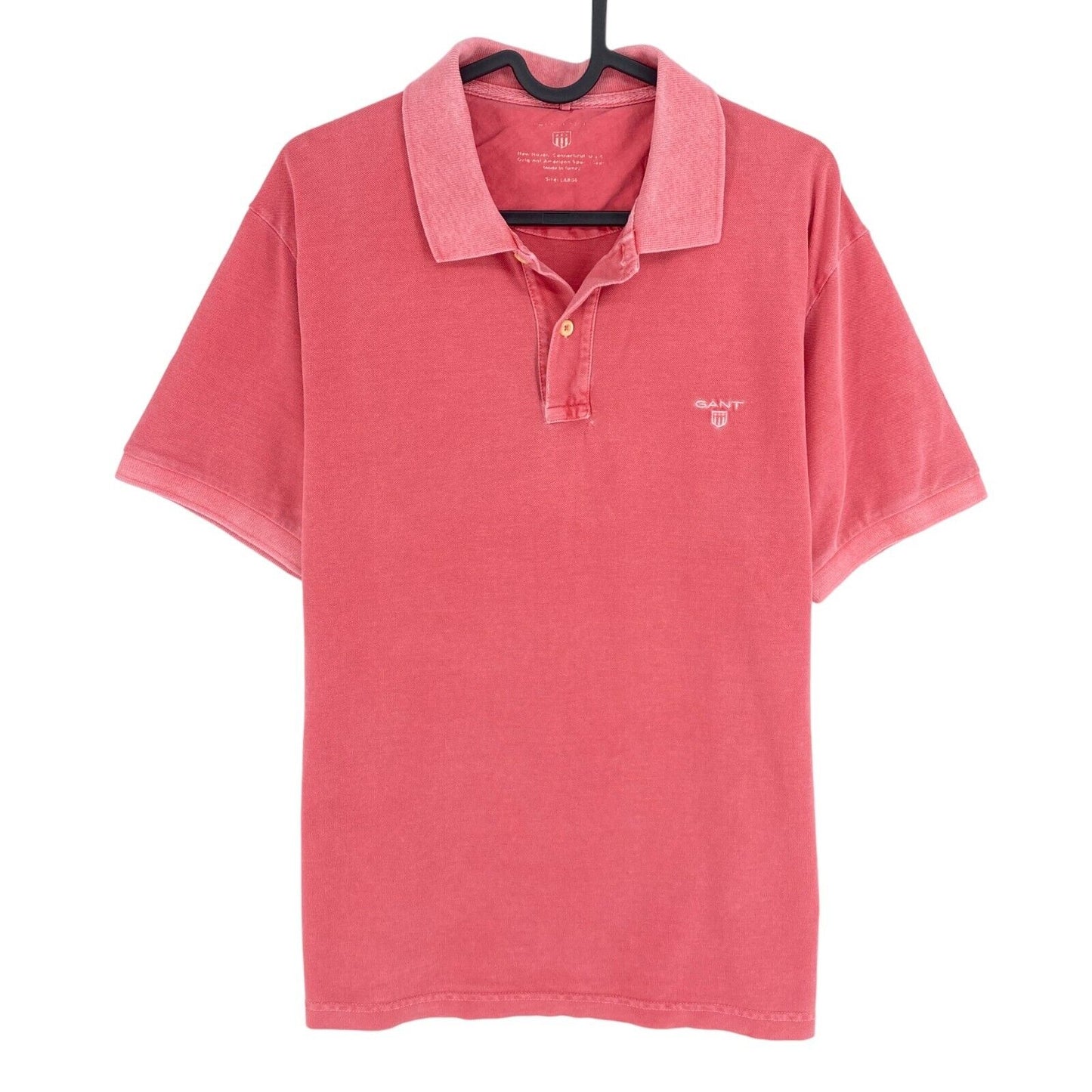 GANT Pink Sun Faded Piqué Rugger Poloshirt Größe L