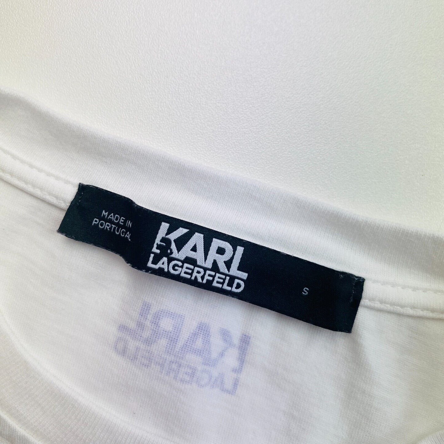 Karl Lagerfeld White Karl SS Crew Neck T Shirt Size S