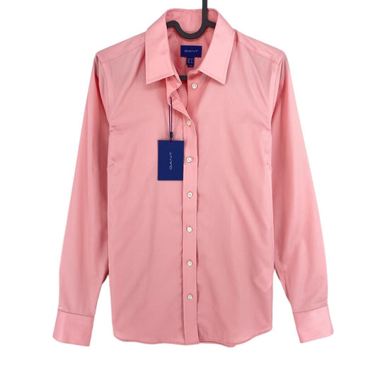 GANT Rosa Feinsatin Hemd Größe EU 34 UK 8 US 4