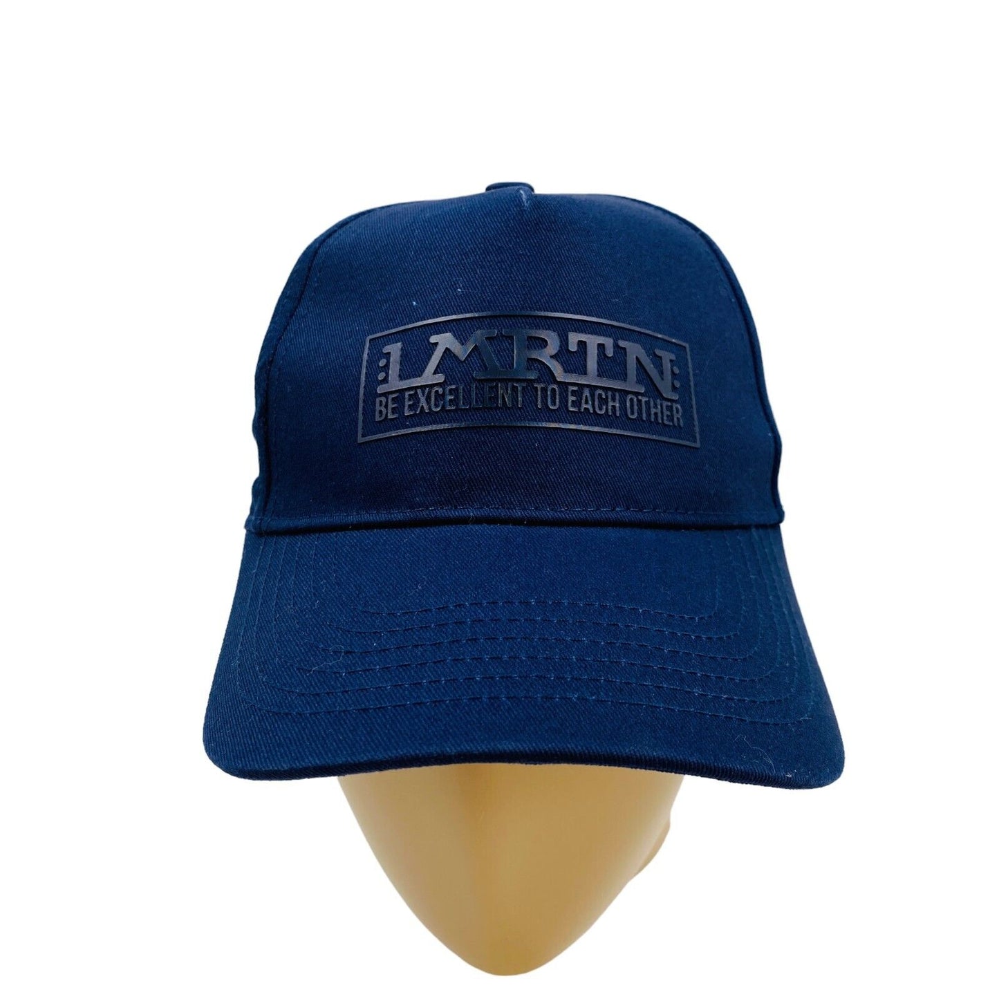 LA MARTINA Dark Blue Mens Cotton Twill Baseball Cap Hat One Size