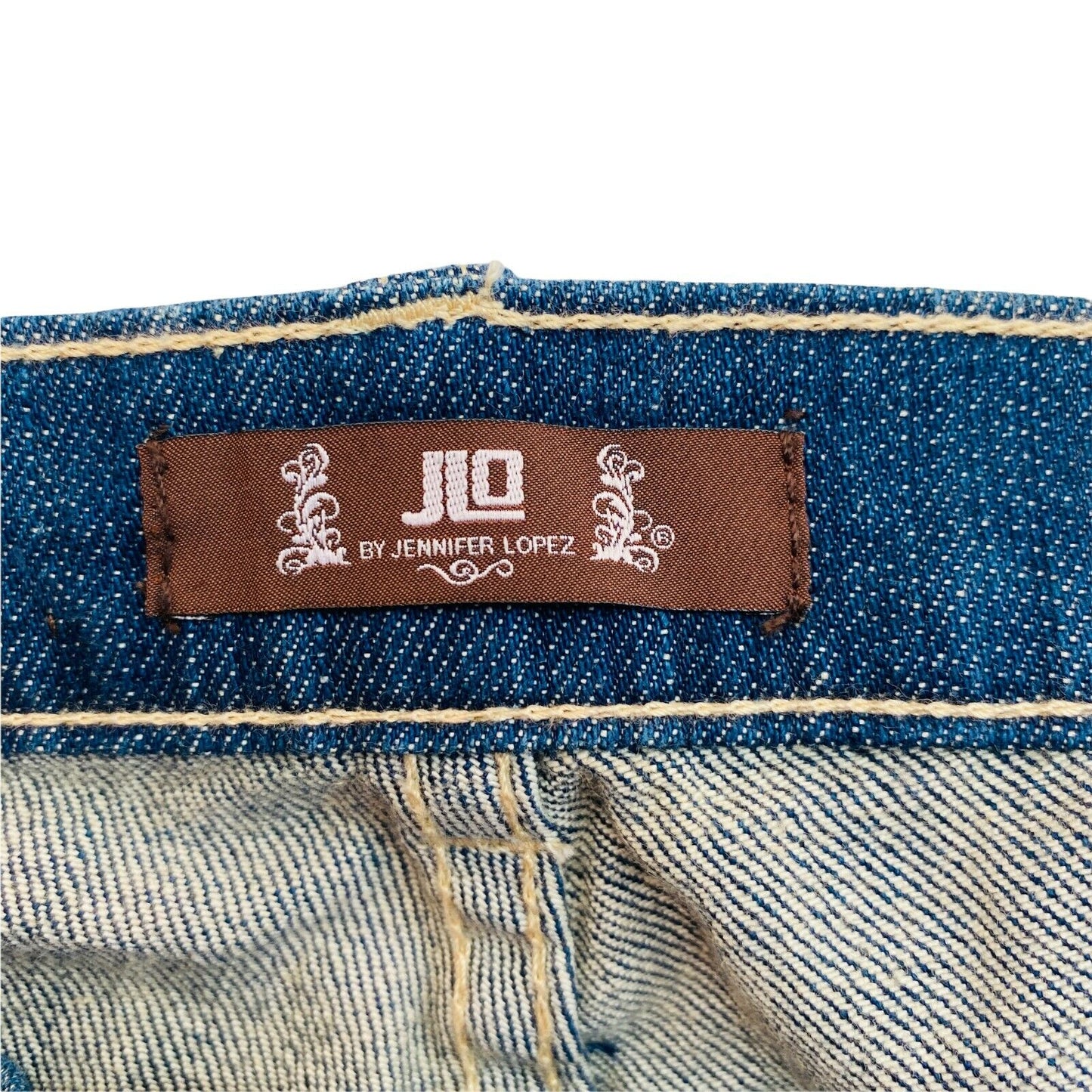 JLO By Jennifer Lopez Blue Flared Wide Leg Jeans Size W26