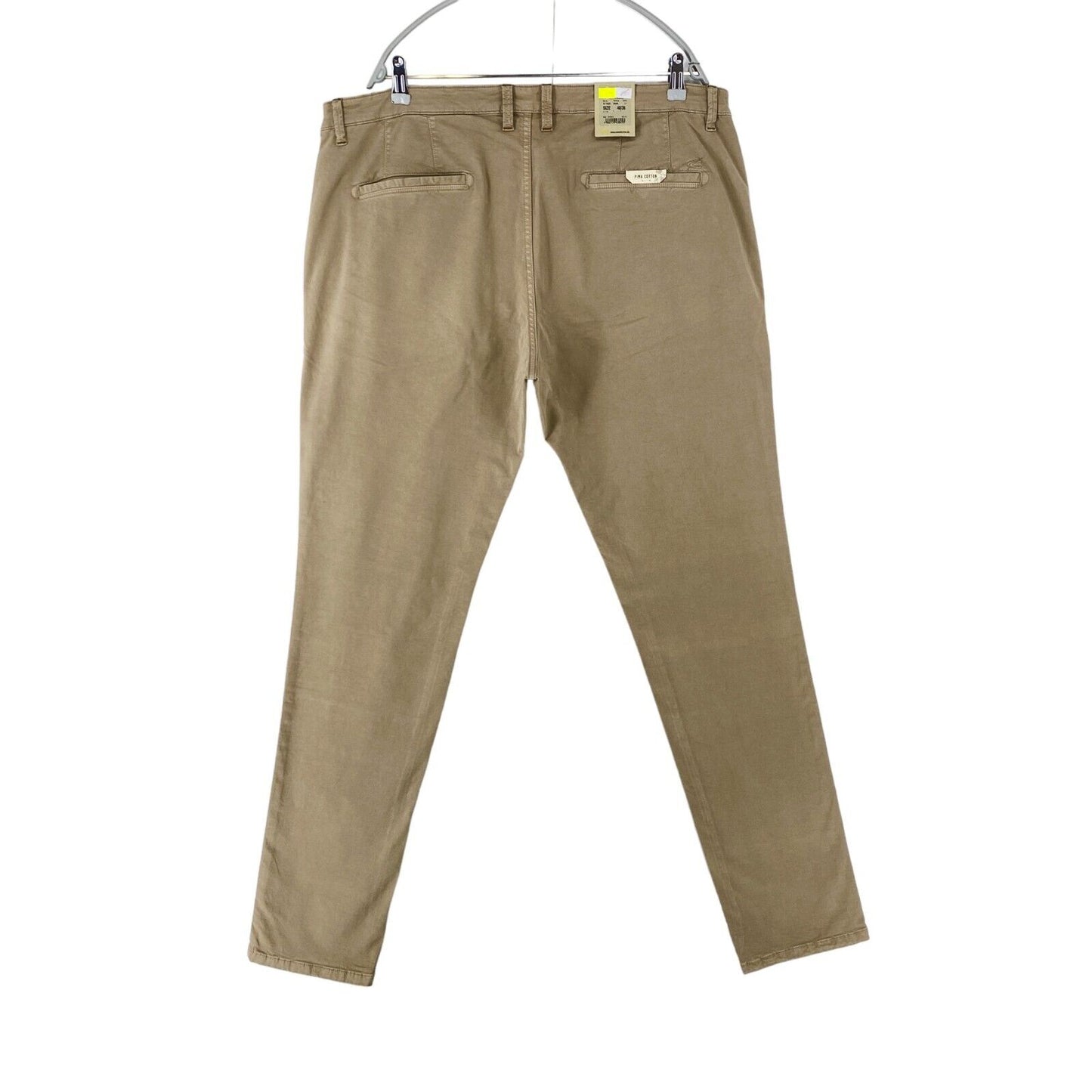 Camel Active MADISON Beige Modern Slim Fit Chino Trousers W40 L36