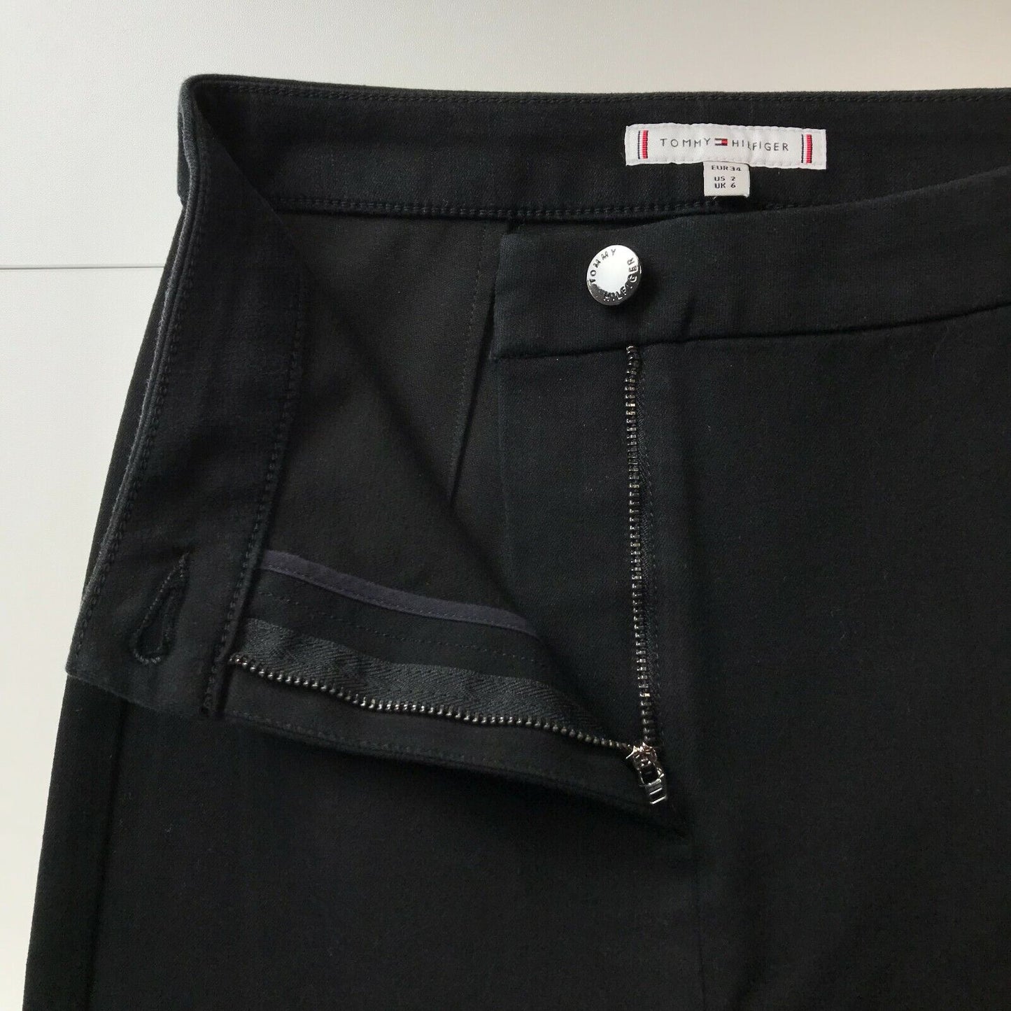 Tommy Hilfiger Women Black High Waist Skinny Fit Pants EUR 34 - W25 EUR 40 - W30