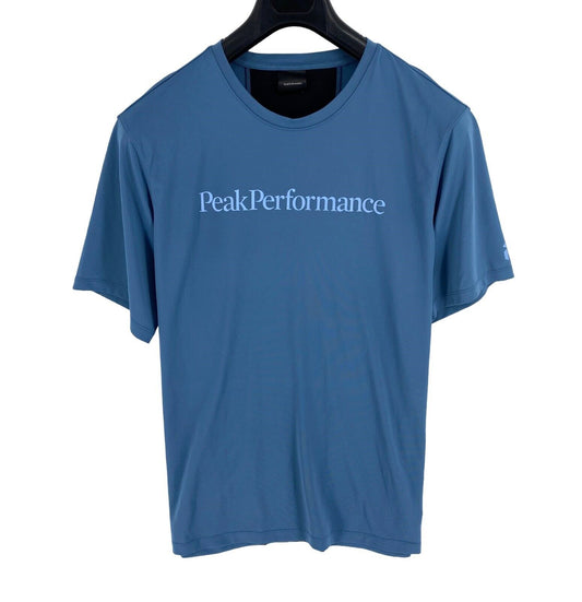 PEAK PERFORMANCE Men Dark Blue Alum Light Crew Neck SS T Shirt Size 2XL XXL