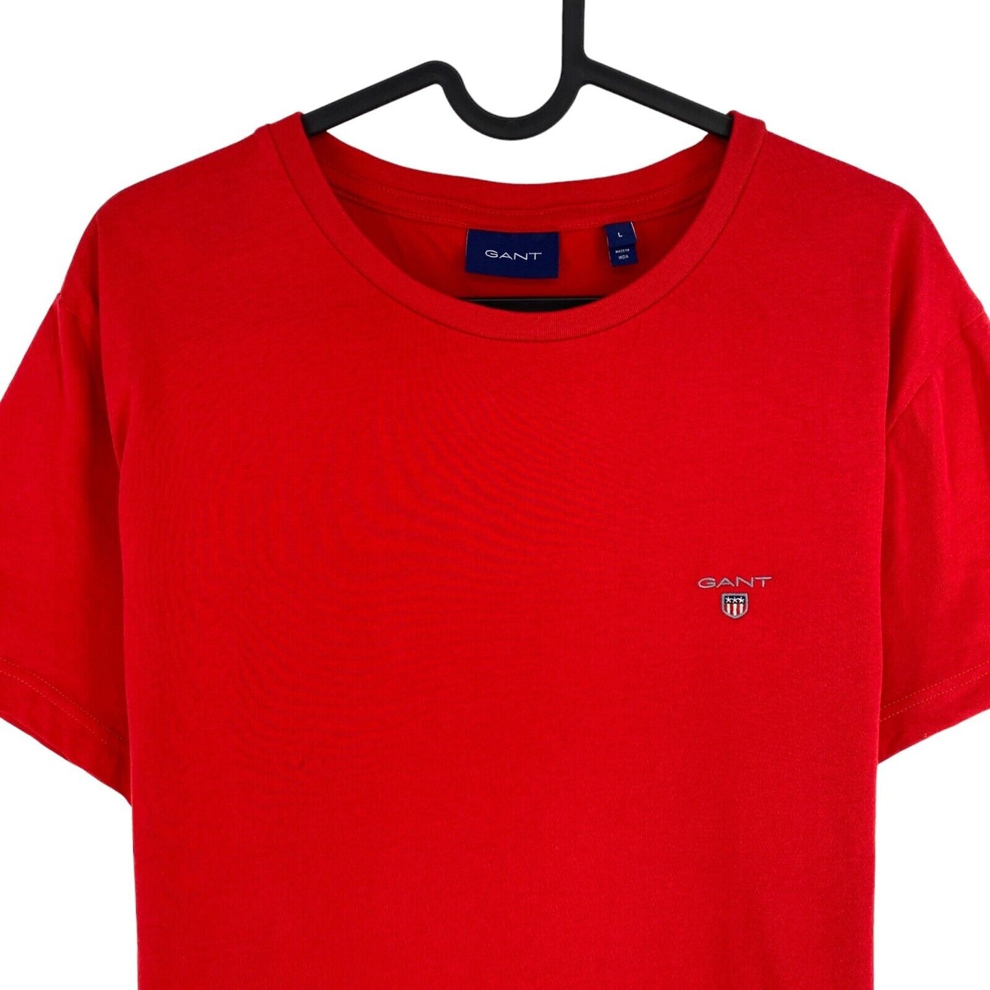 GANT Men Red Original Crew Neck Short Sleeves T-Shirt Size L