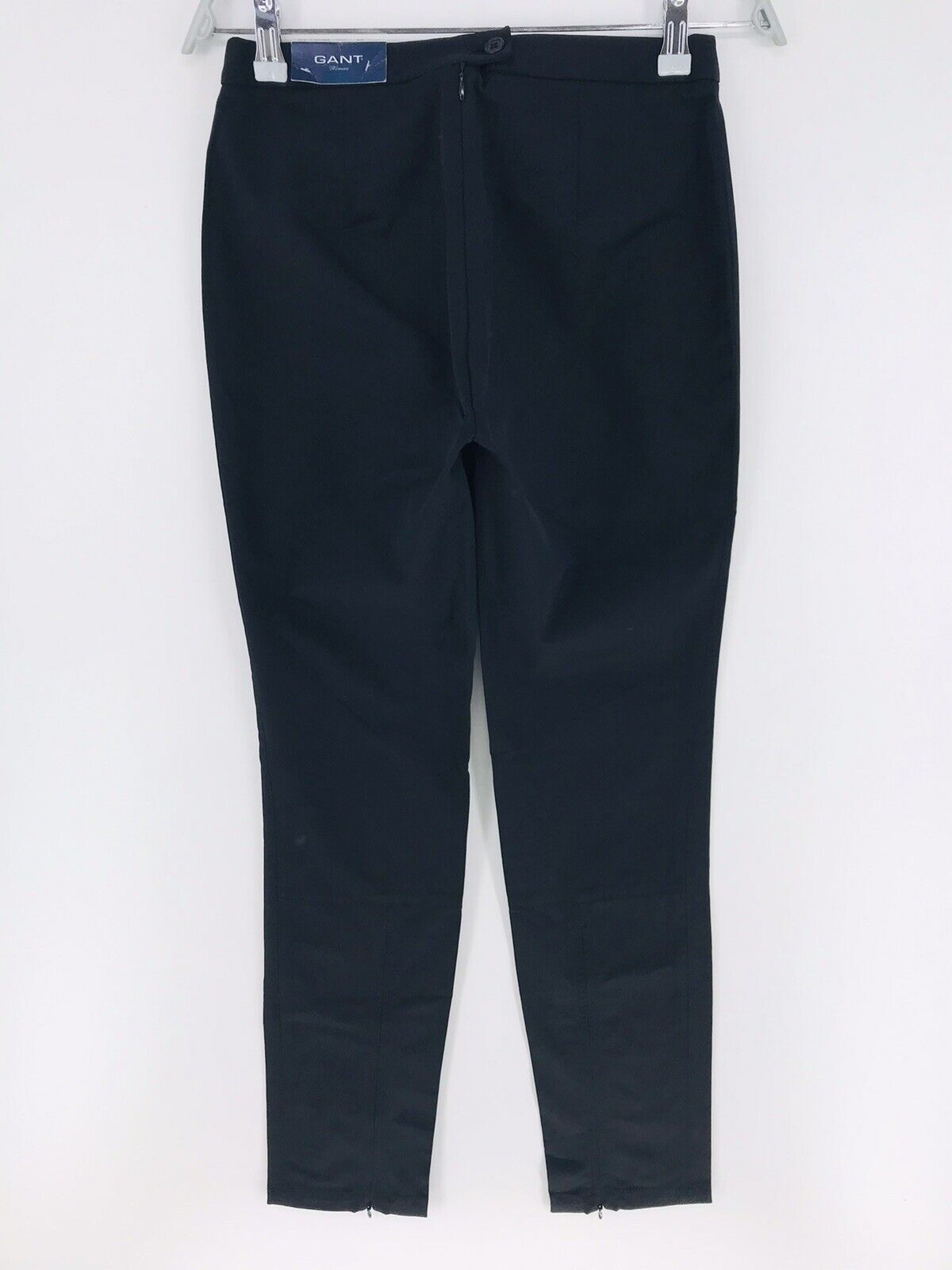 RRP €189 GANT Women Black Regular Straight Fit Pants Trousers EUR 36 US 6 UK 10