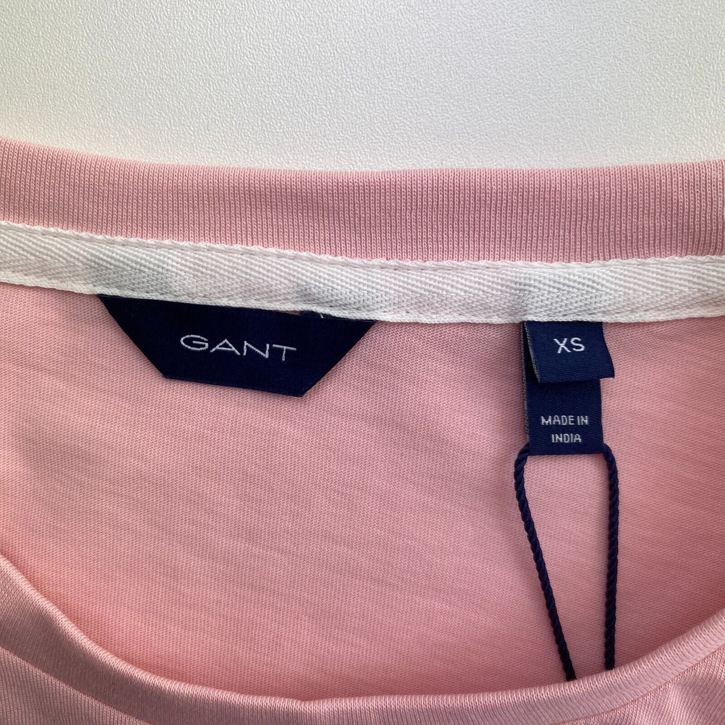 GANT Light Pink Arch Logo Crew Neck T Shirt Size XS