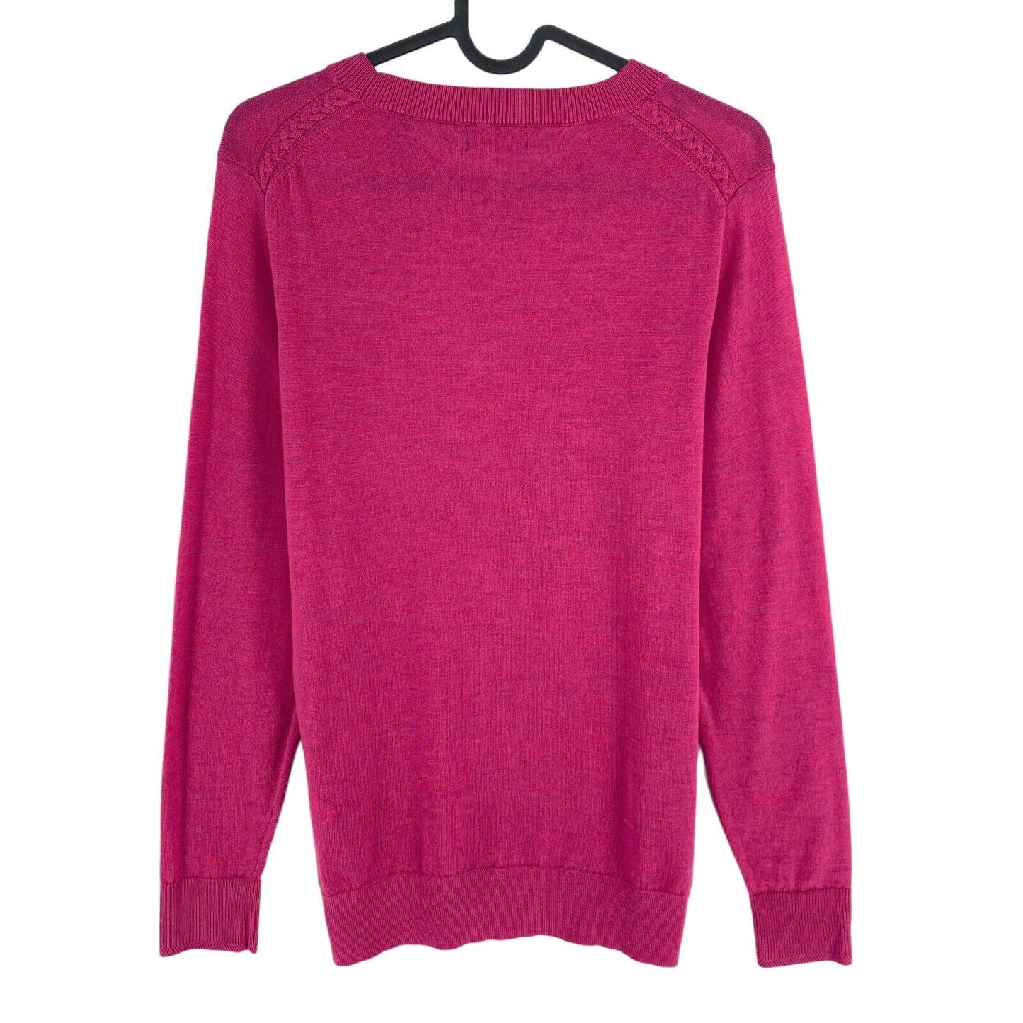 GANT Pink 100% Wolle Rundhalspullover Pullover Größe M