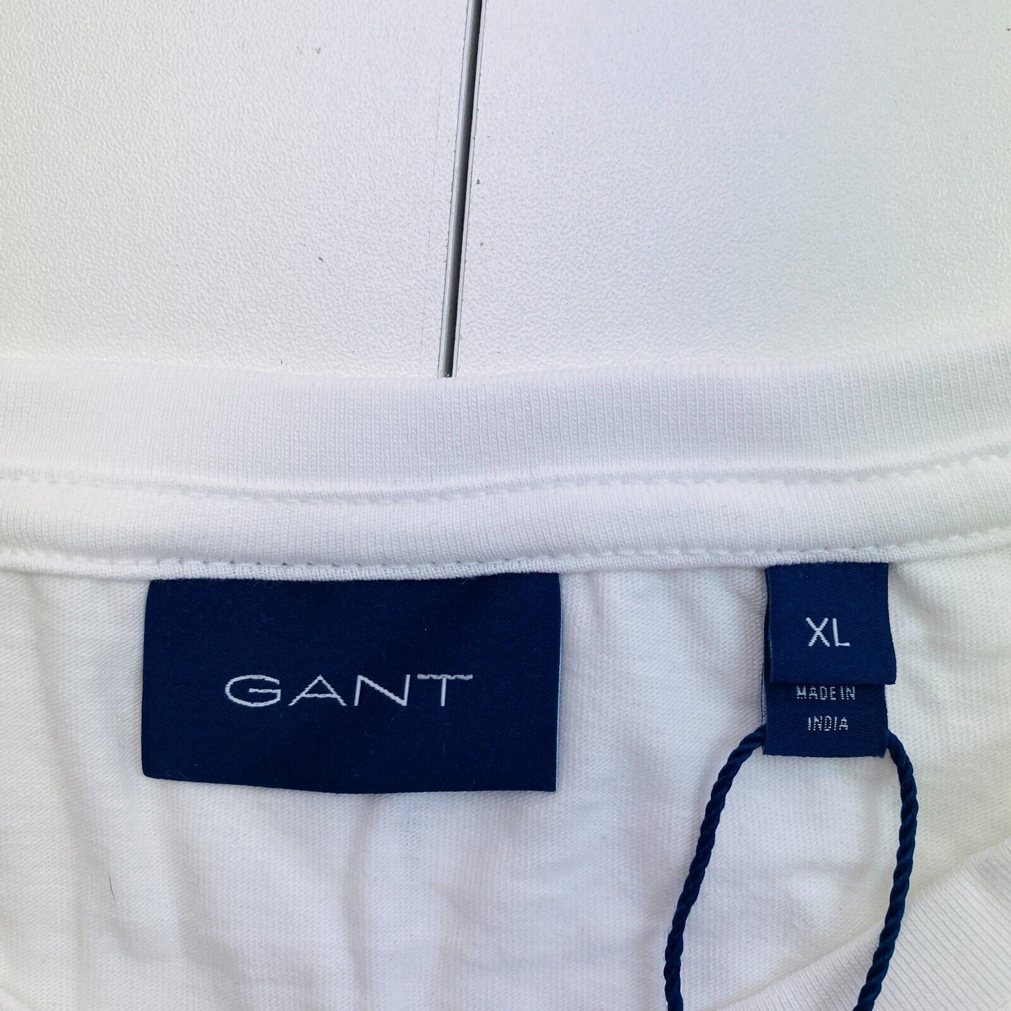 GANT Men White Original Crew Neck Short Sleeve T Shirt Size XL