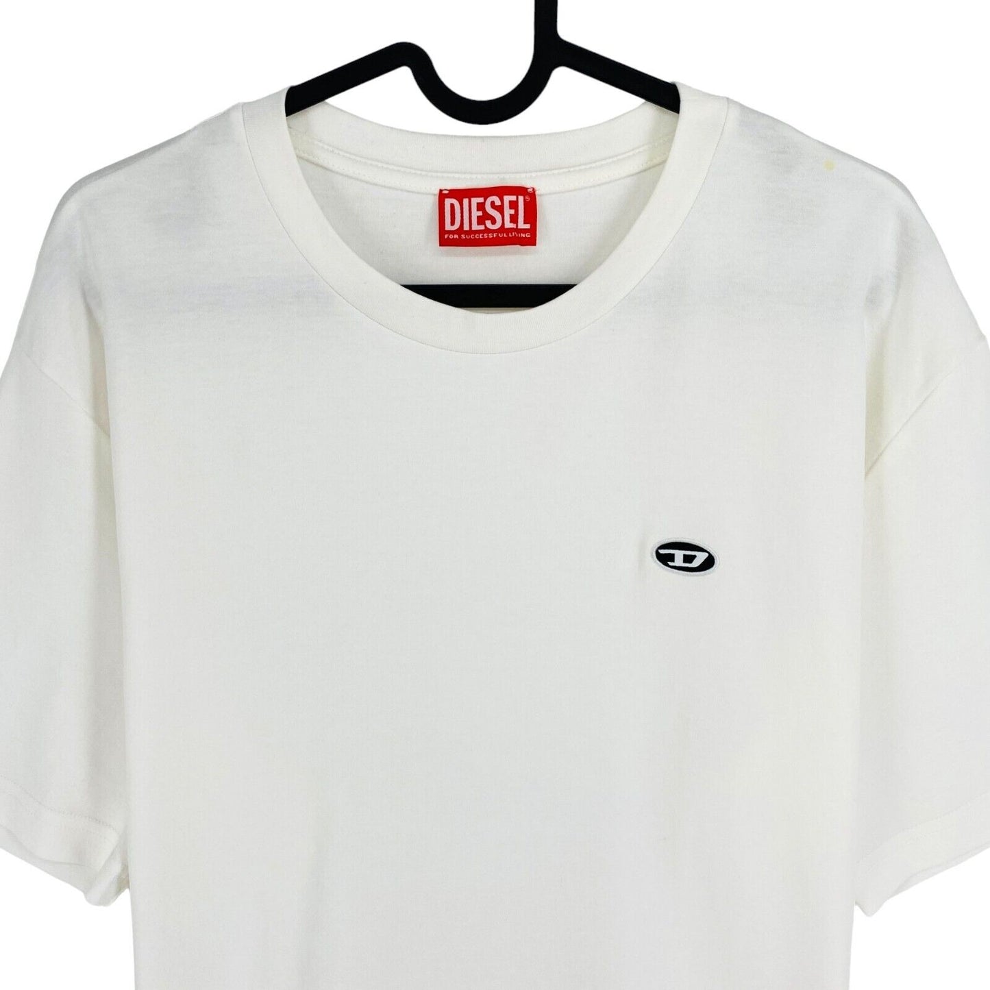 DIESEL Men White T-JUST-DOVAL-PJ Crew Neck T Shirt Size XL