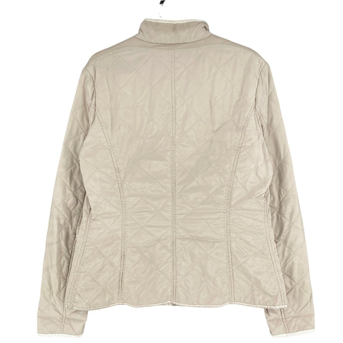 GEOX RESPIRA Cream White Quilted Jacket Size IT 46 UK 12 US 10