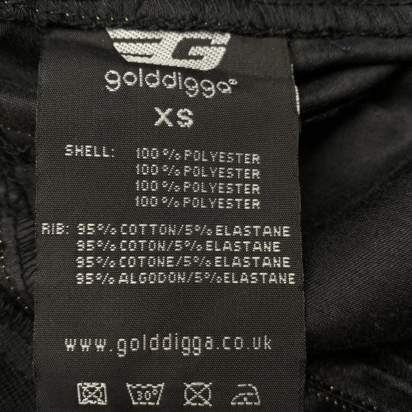 GOLDDIGGA Black Capri Trousers Pants Size XS W32