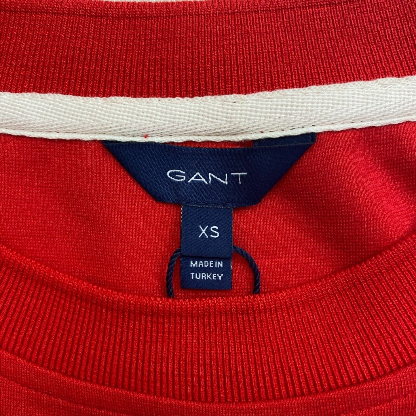 GANT Red Icon G Jersey Manches Courtes Longue Robe T-shirt Taille XS