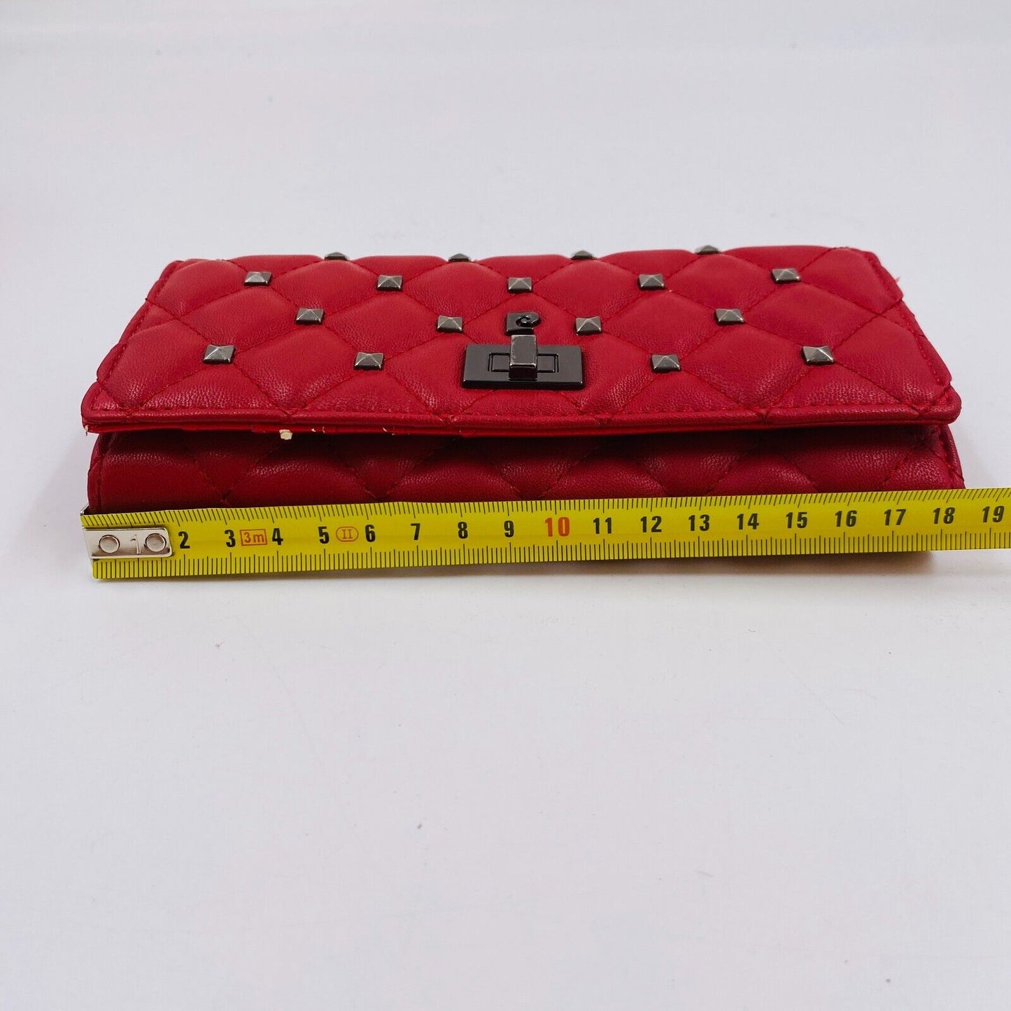 Pierre Cardin Women Red Studded Eco Leather Wallet