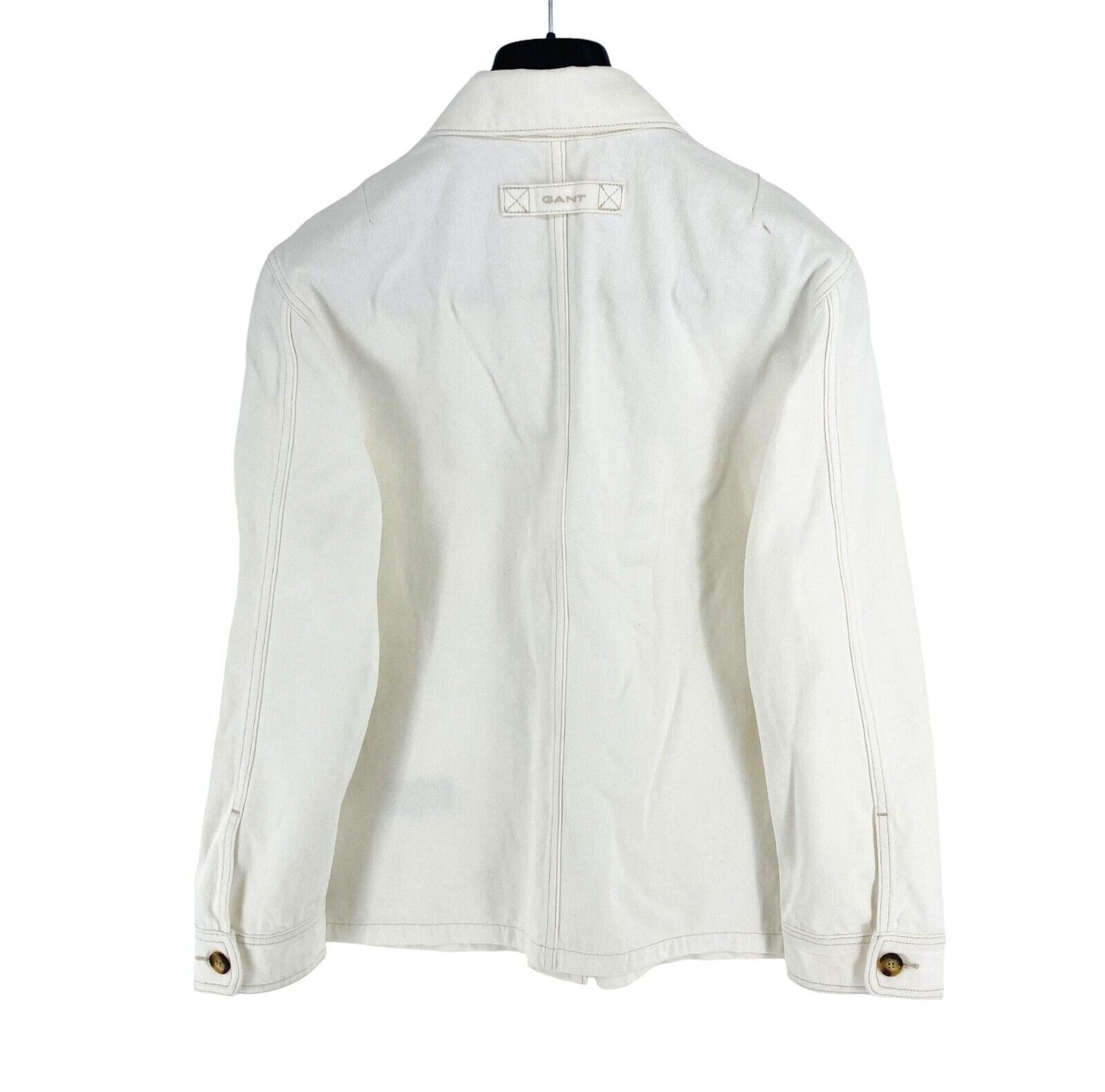 GANT Women White Garment Dyed Shirt Jacket Size XL