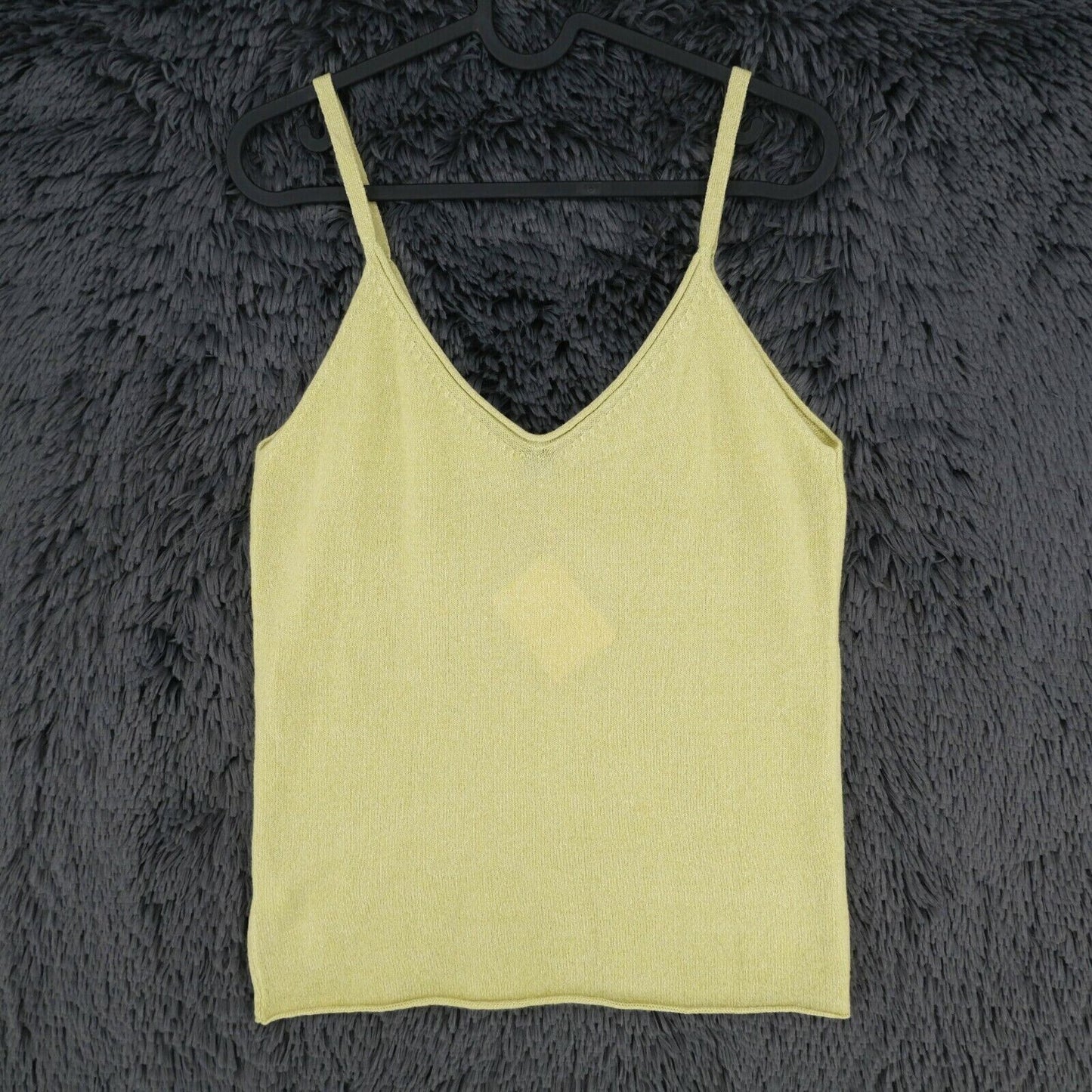 LANEROSSI Green 100% Cashmere V Neck Tank Top Size 1 - S