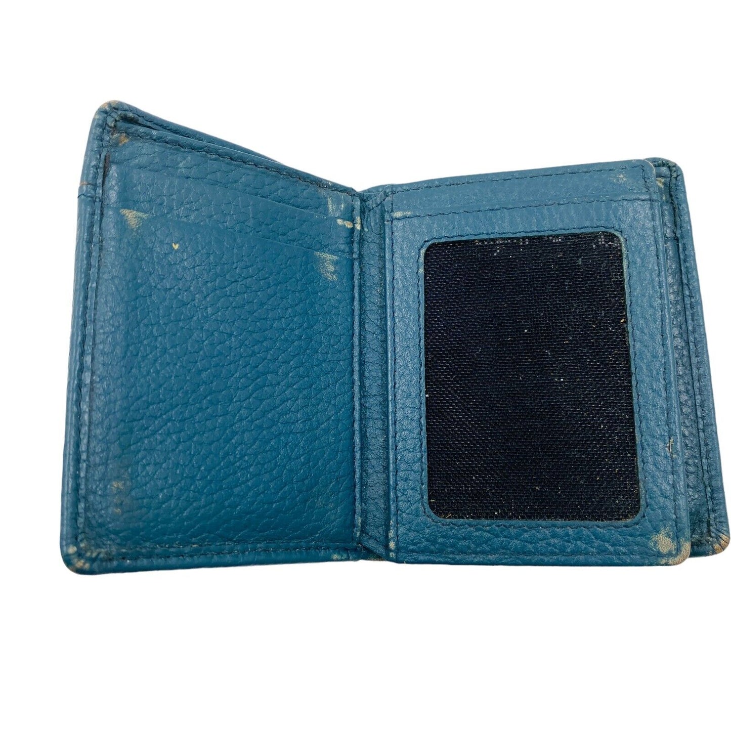 LA MARTINA Women Blue Leather Credit Card Holder Wallet