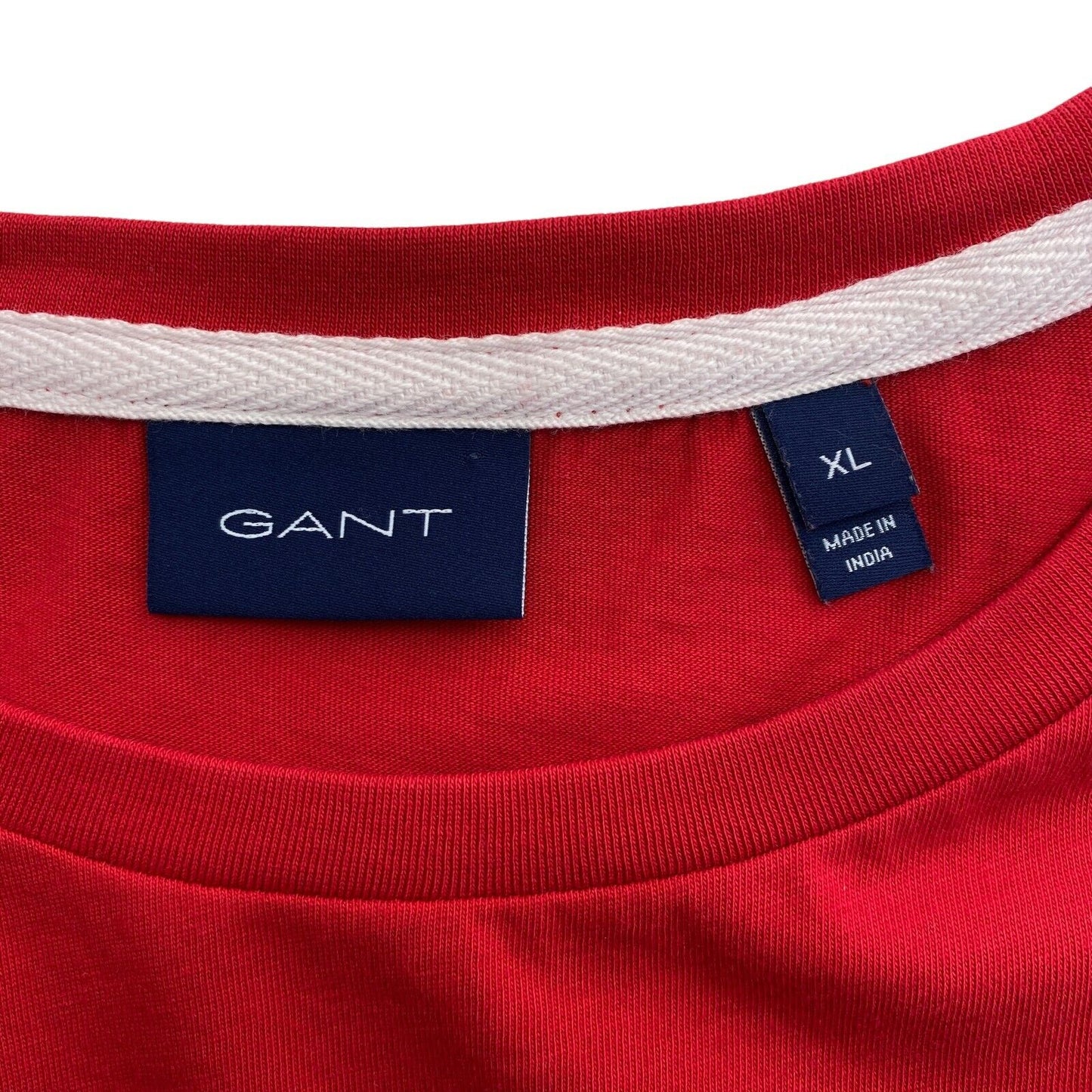 GANT T-shirt rouge à col rond Taille XL