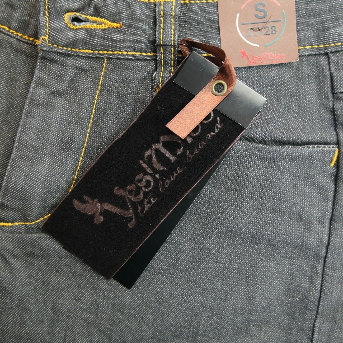 YES MISS Dark Grey Jeans Size S M