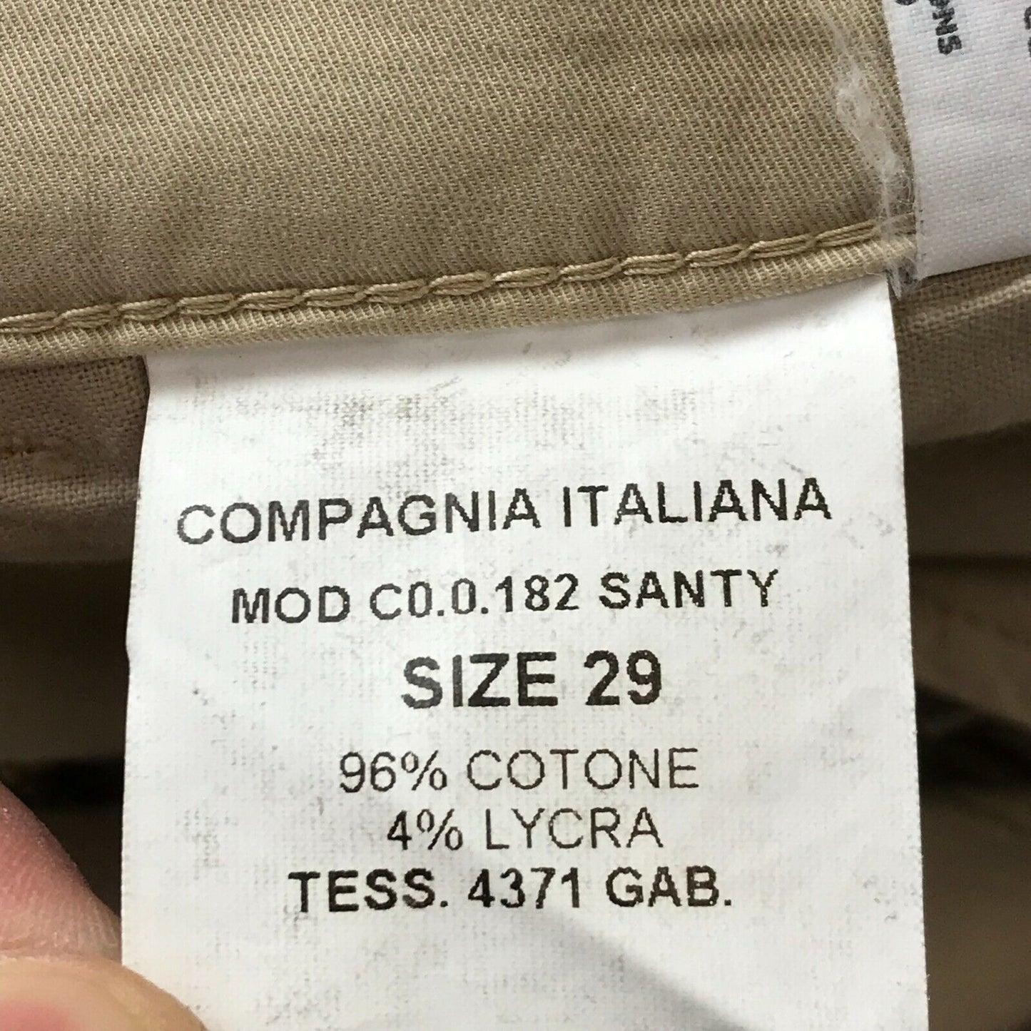 COMPAGNIA ITALIANA Women Beige Slim Fit Trousers Size W29