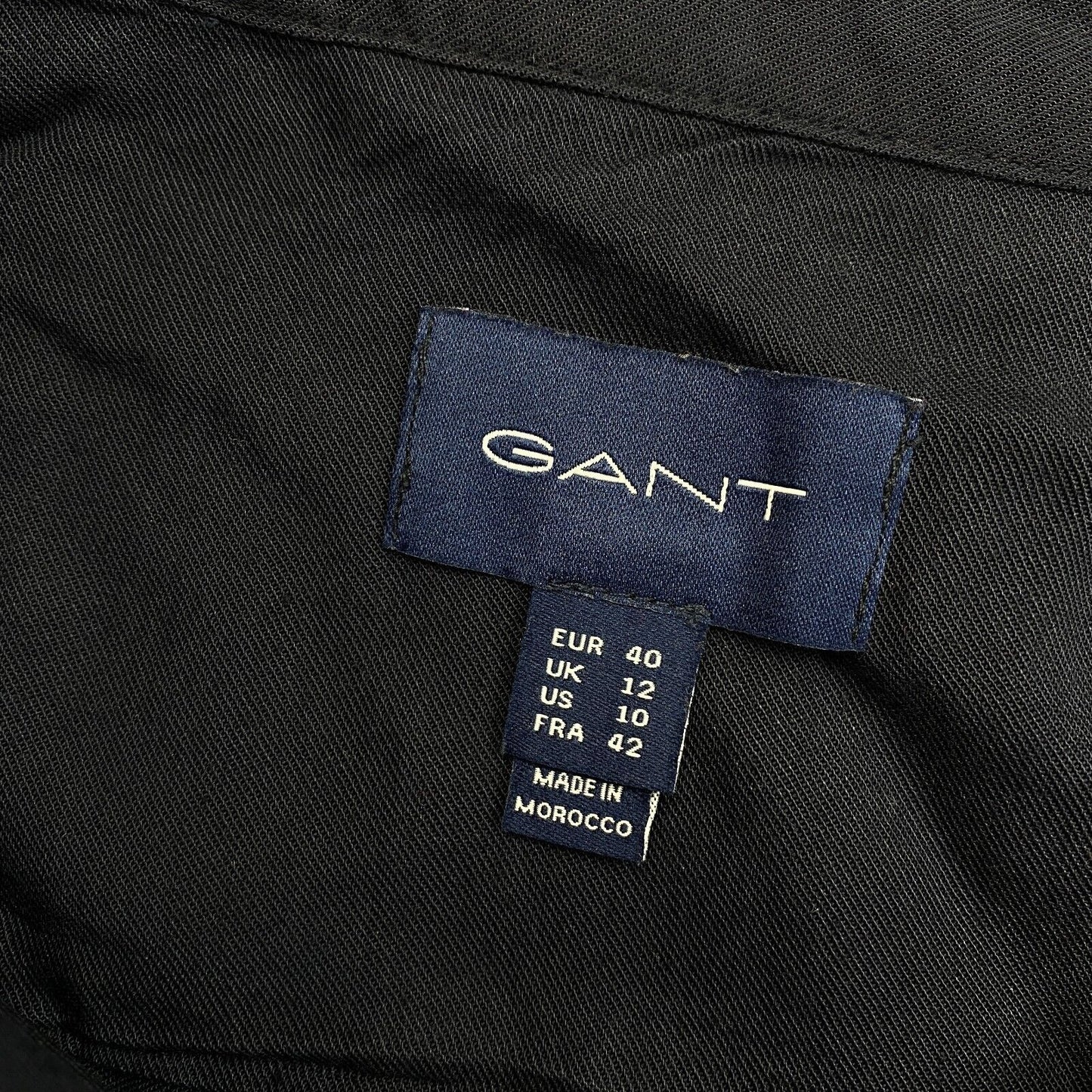 GANT Robe chemise à manches longues bleu marine Taille EU 40 UK 12 US 10