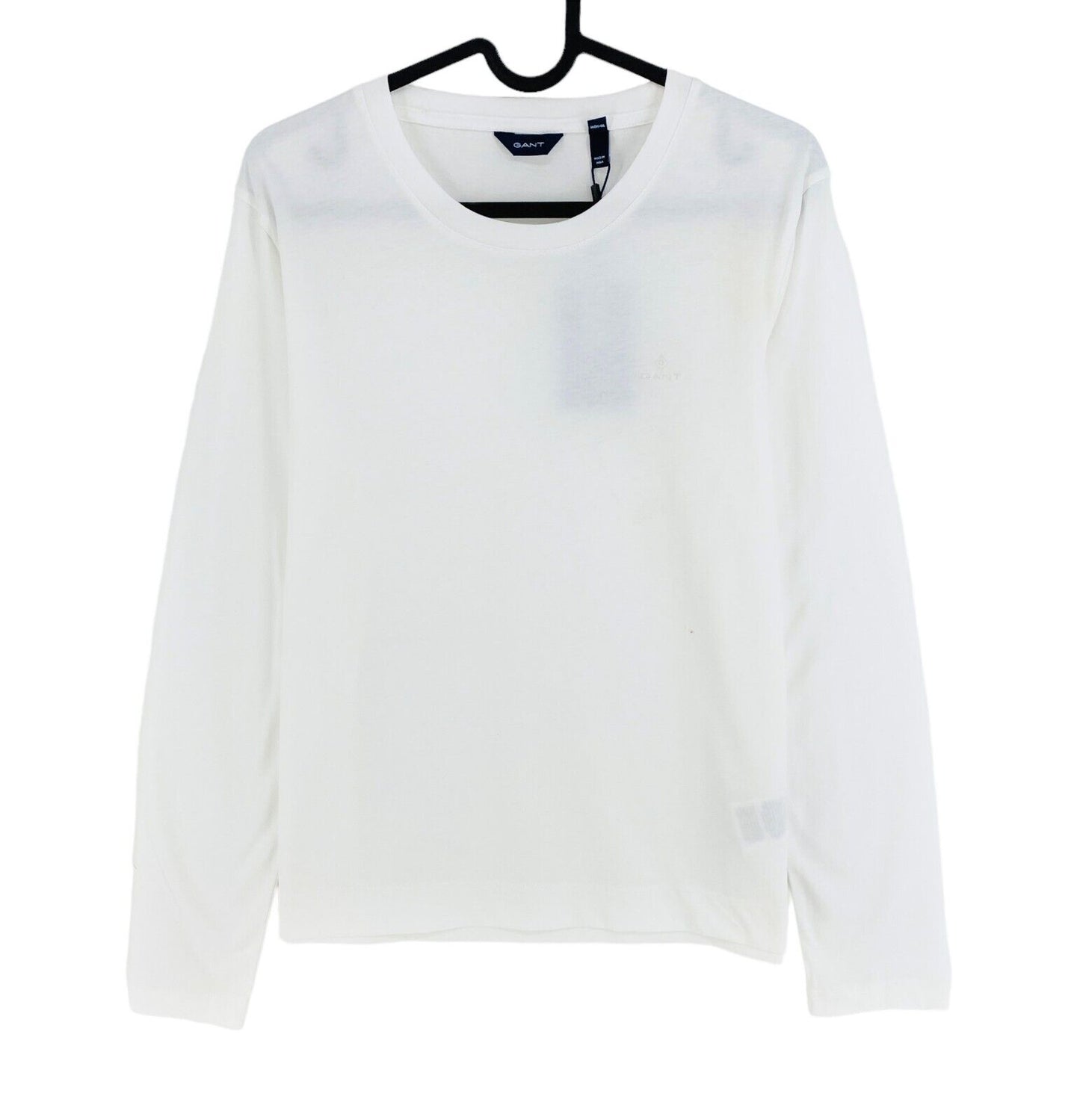 GANT White Original Crew Neck  Long Sleeve T Shirt Size M