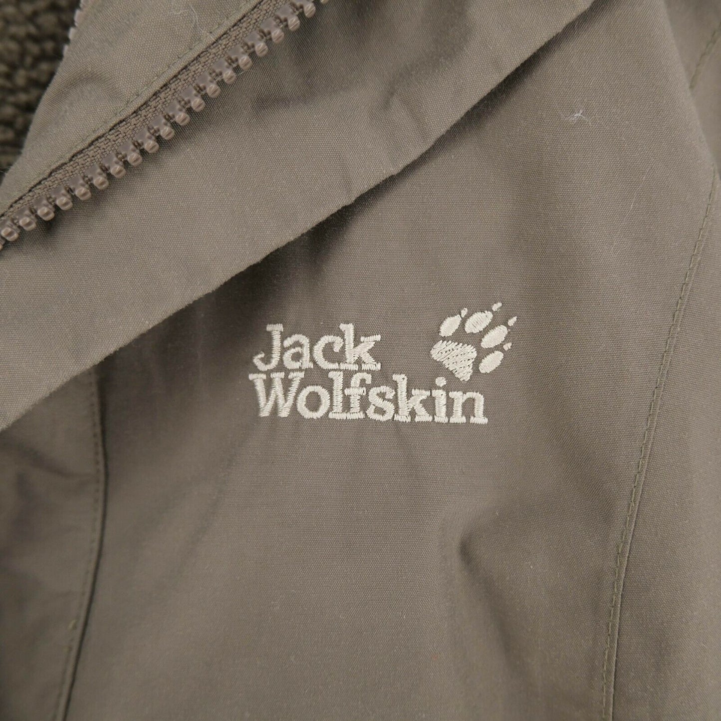 Jack Wolfskin Brown Hooded TEXAPORE Water Resistant Coat Jacket + Fleece Size M